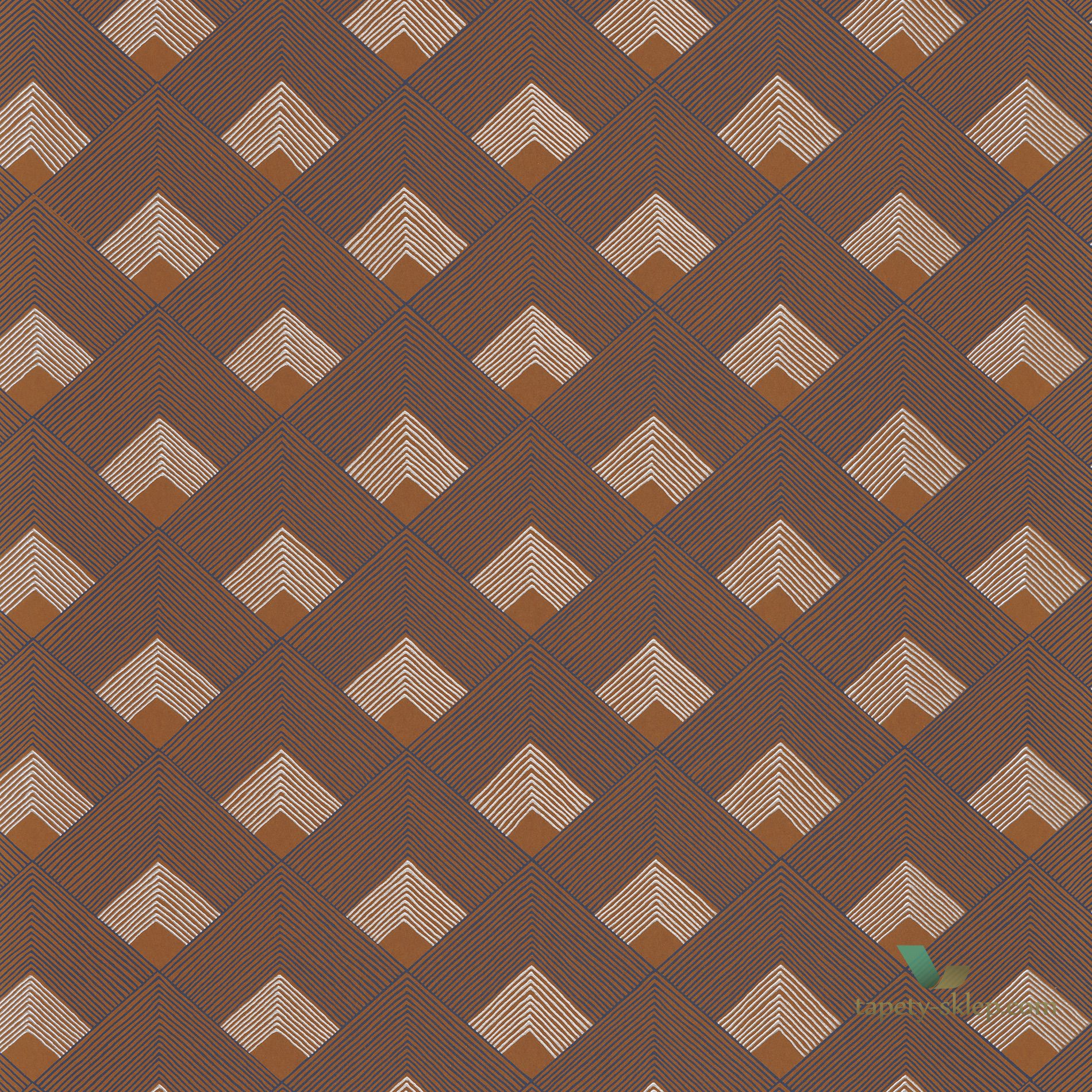 Tapeta w stylu Art-Deco Casamance 74471130 Ondes Misura