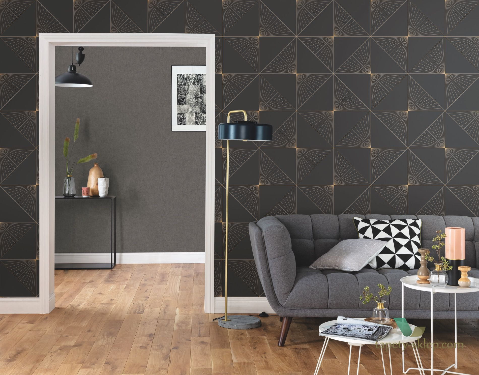 Tapeta geometryczna Caselio MLG 101052099 Moonlight