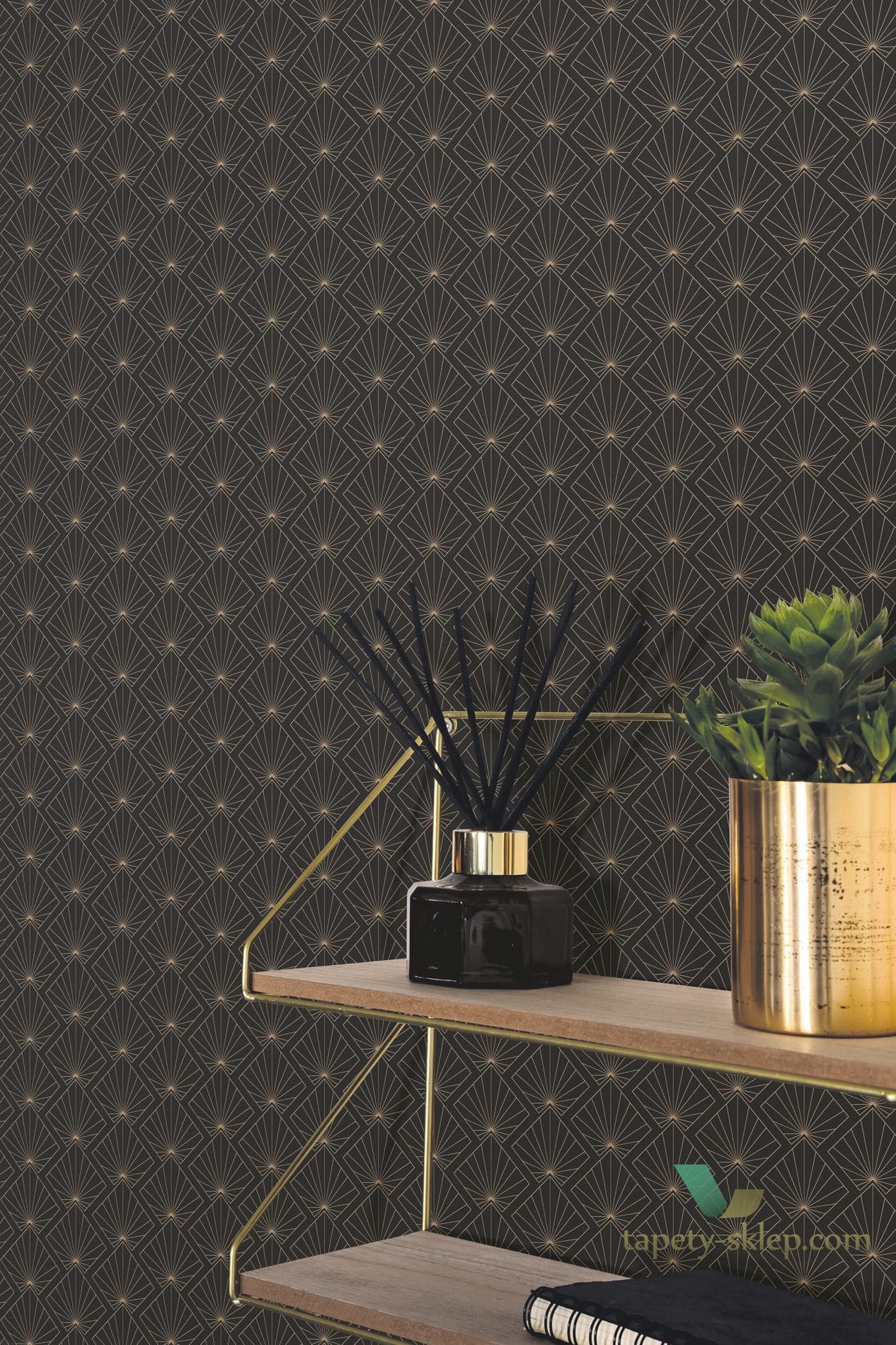 Tapeta w stylu Art-deco Caselio MLG 101232099 Moonlight