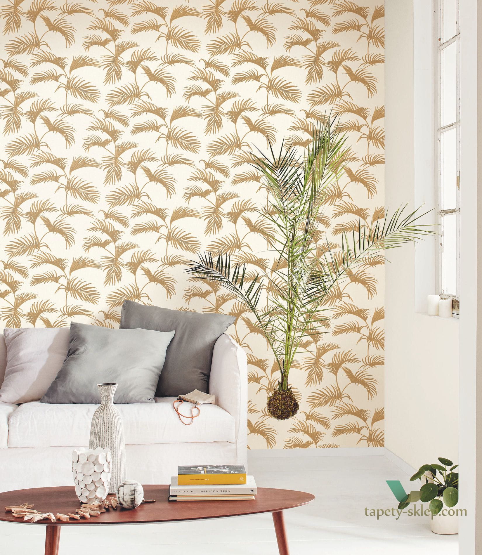 Tapeta palmy Caselio MLG 101252090 Moonlight