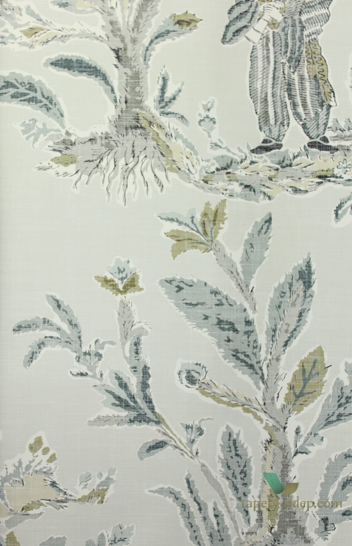 Tapeta Thibaut T72576 Royale Toile Chestnut Hill
