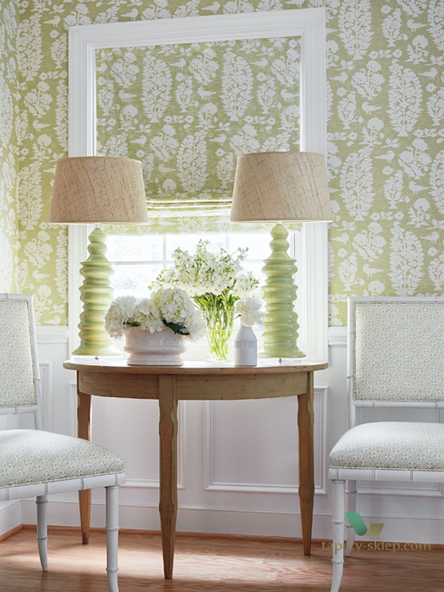 Tapeta Thibaut T72596 Allaire Chestnut Hill