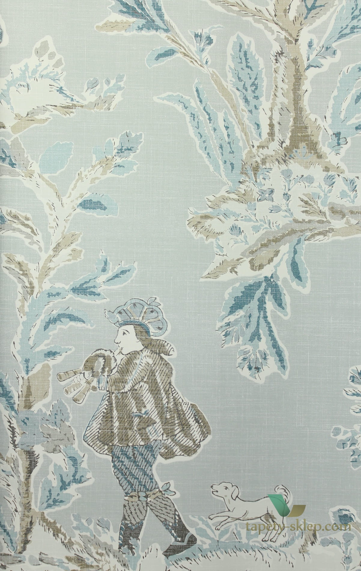 Tapeta Thibaut T72575 Royale Toile Chestnut Hill