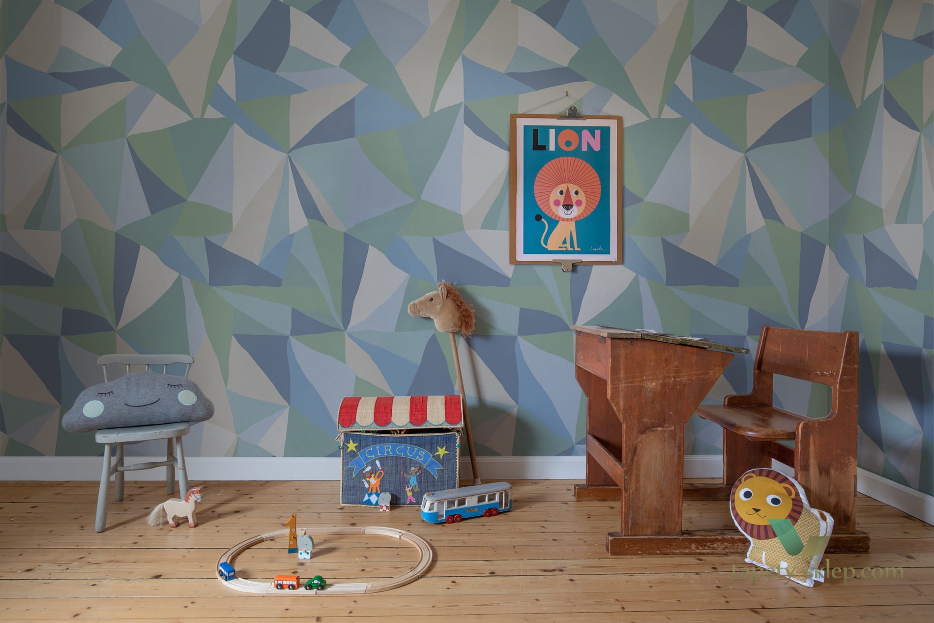 Fototapeta Rebel Walls R16682 Retro Geometry Ice