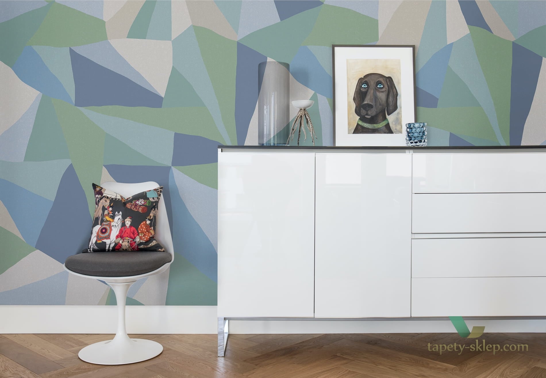 Fototapeta Rebel Walls R16682 Retro Geometry Ice