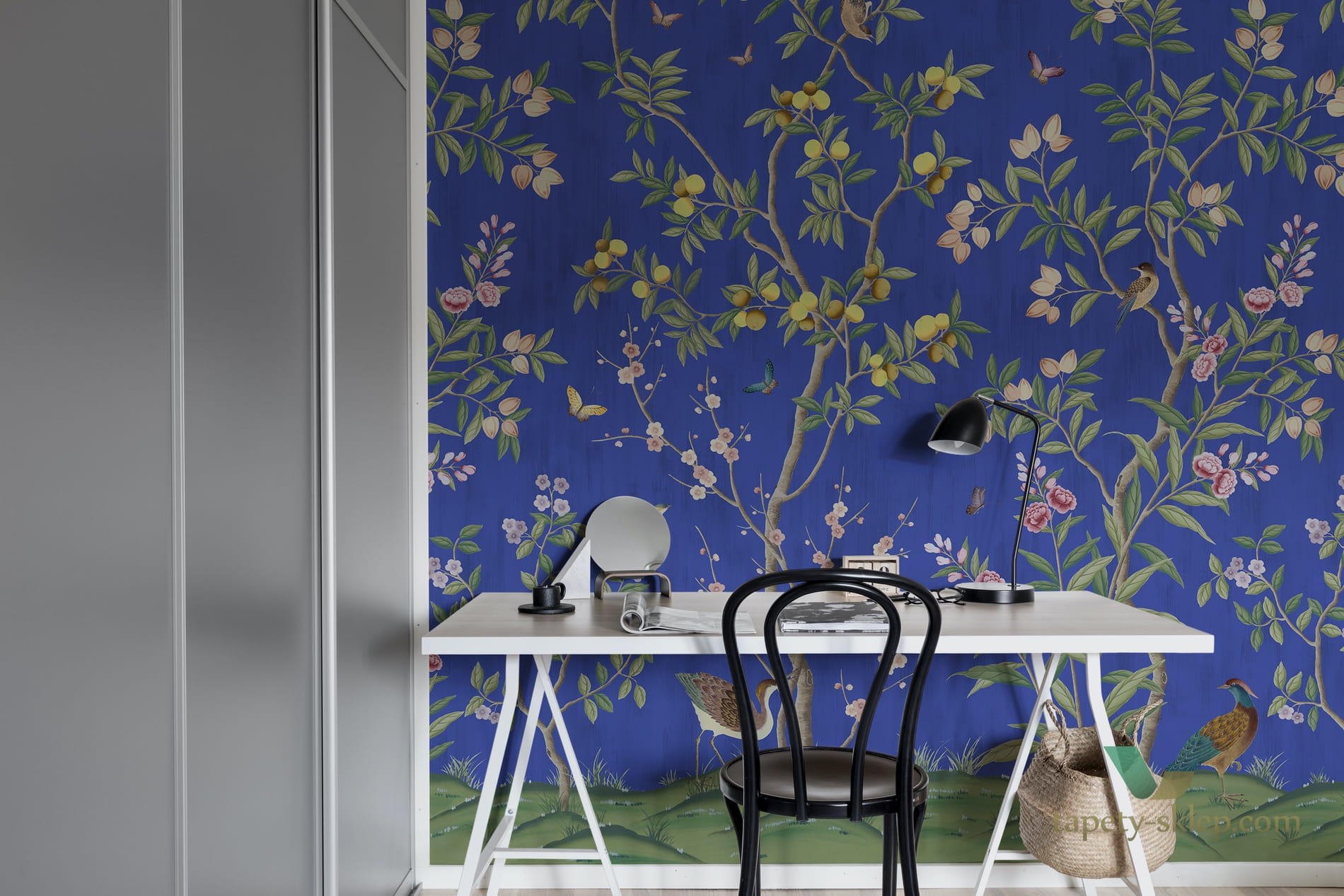Fototapeta Rebel Walls R16747 Chinoiserie Chic Cobalt