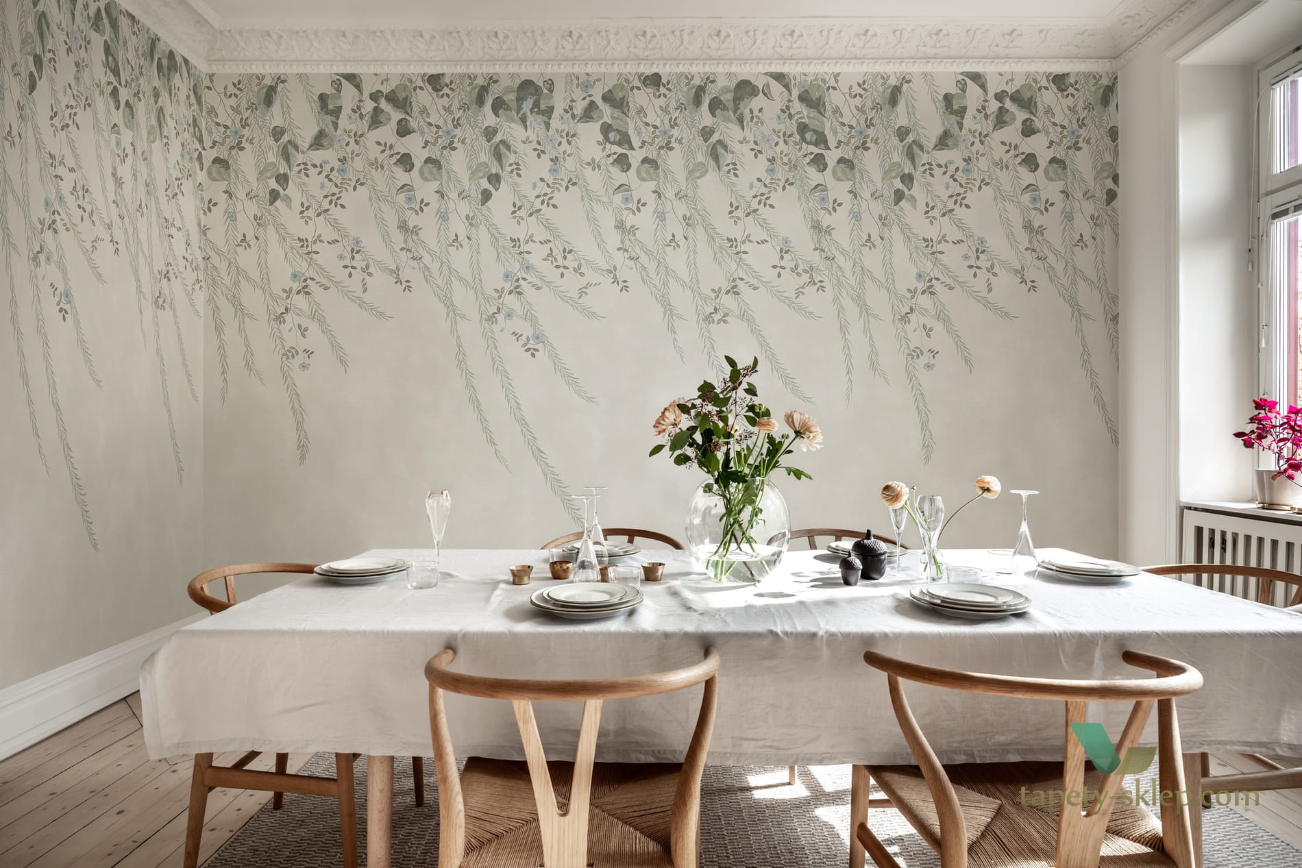 Fototapeta Rebel Walls R16781 Lush Foliage Sage Tint