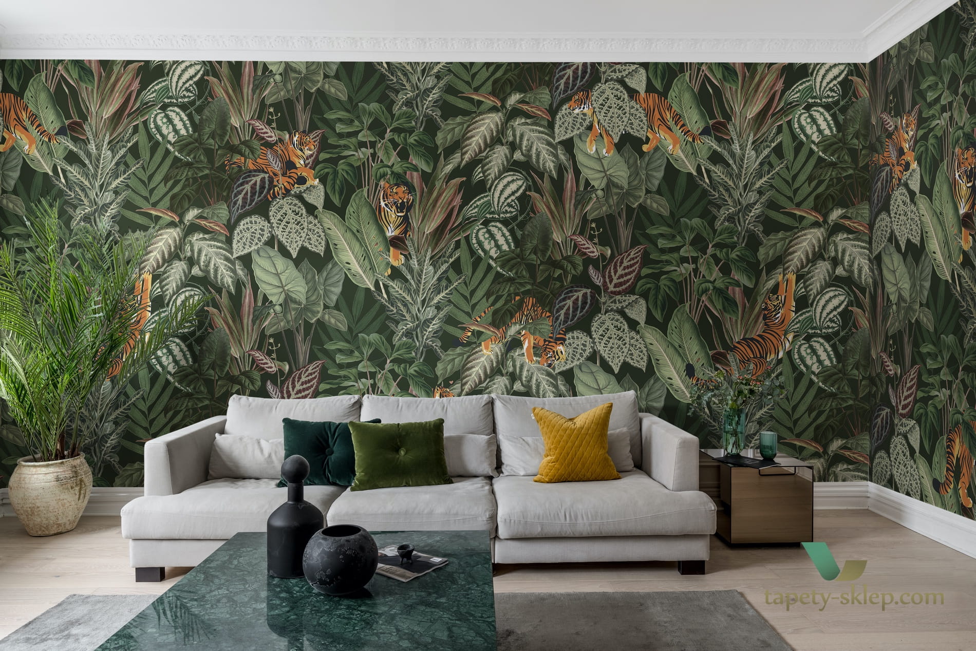 Fototapeta Rebel Walls R16812 Mischievous Tigers Lush