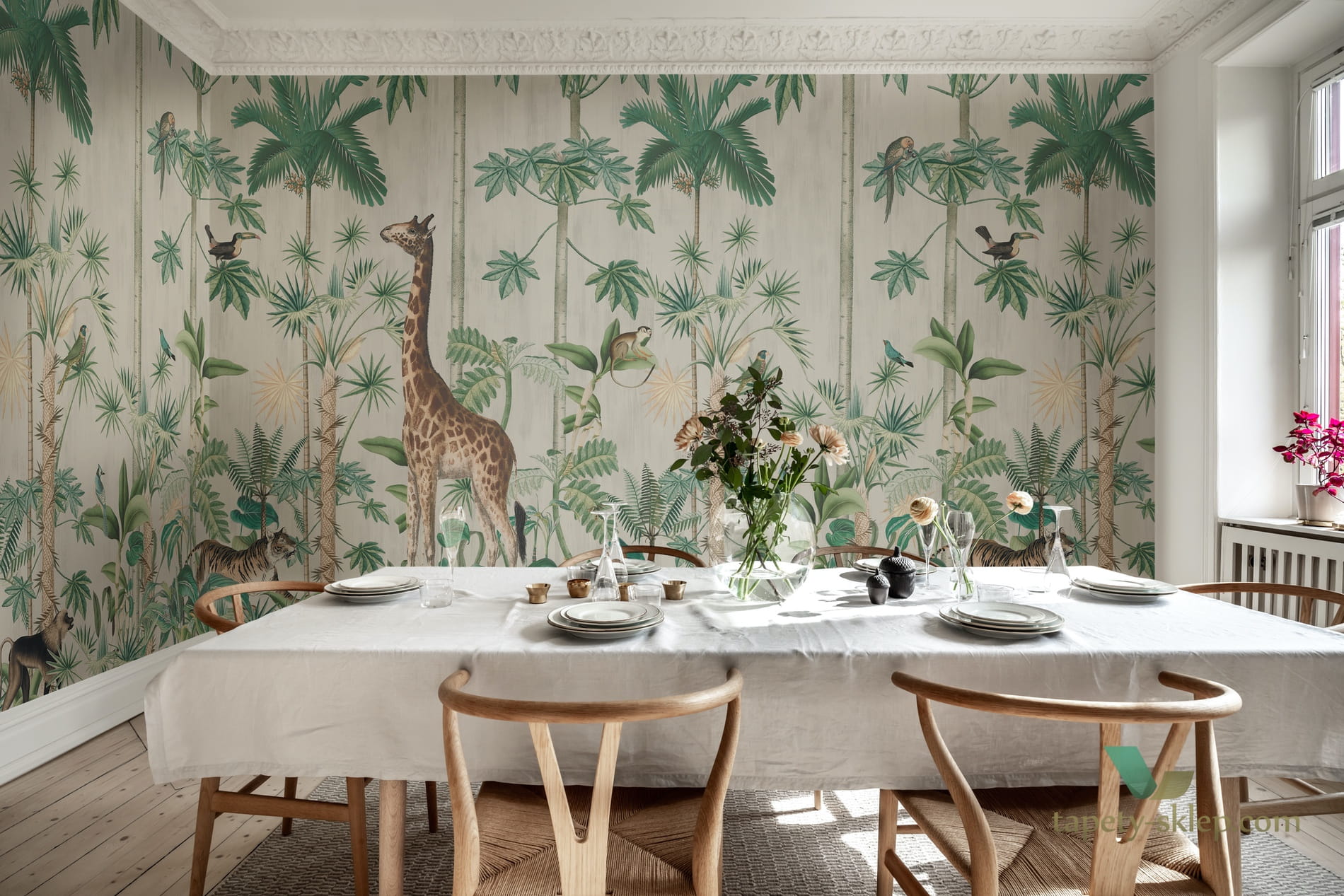 Fototapeta Rebel Walls R16791 Giraffes Stroll