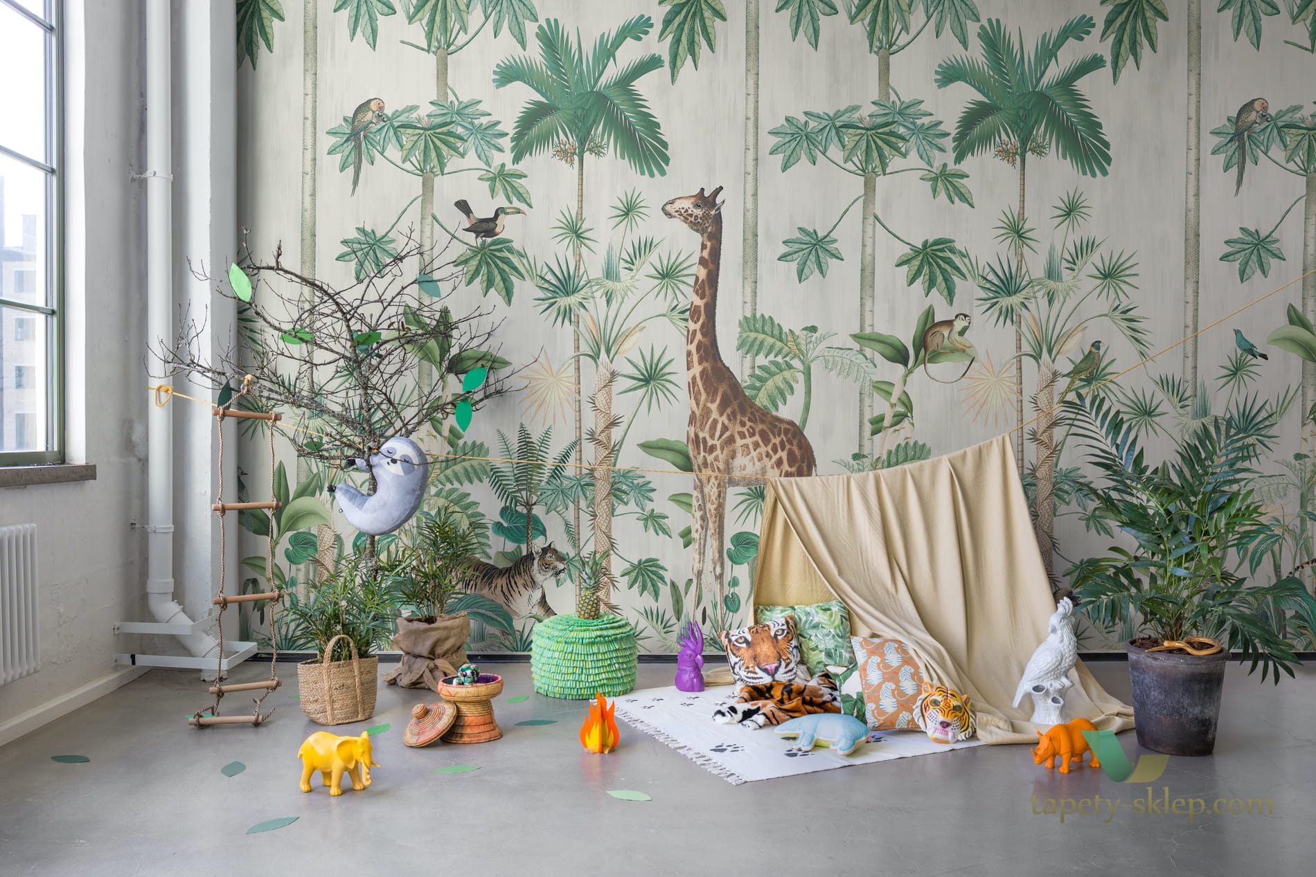 Fototapeta Rebel Walls R16791 Giraffes Stroll