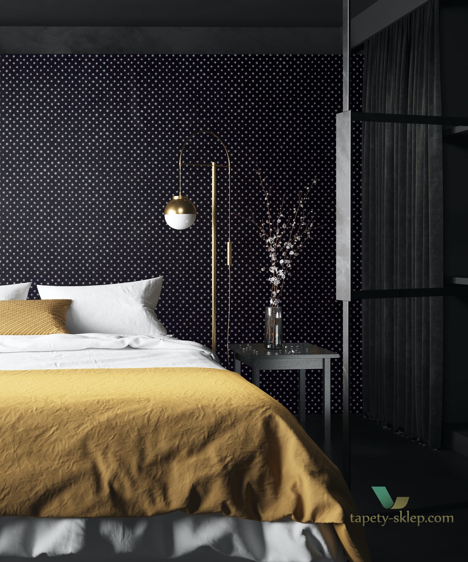 Tapeta w gwiazdki NIG704 Spark Khroma 1001 Nights