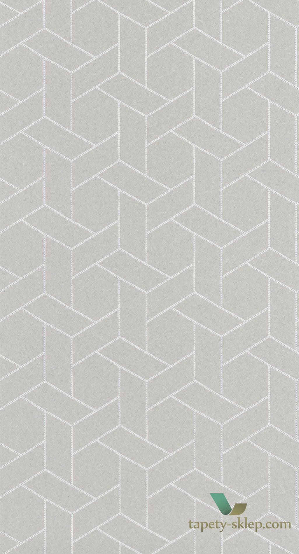 Tapeta z geometrycznym wzorem Casadeco HELS82031103 Focale Helsinki
