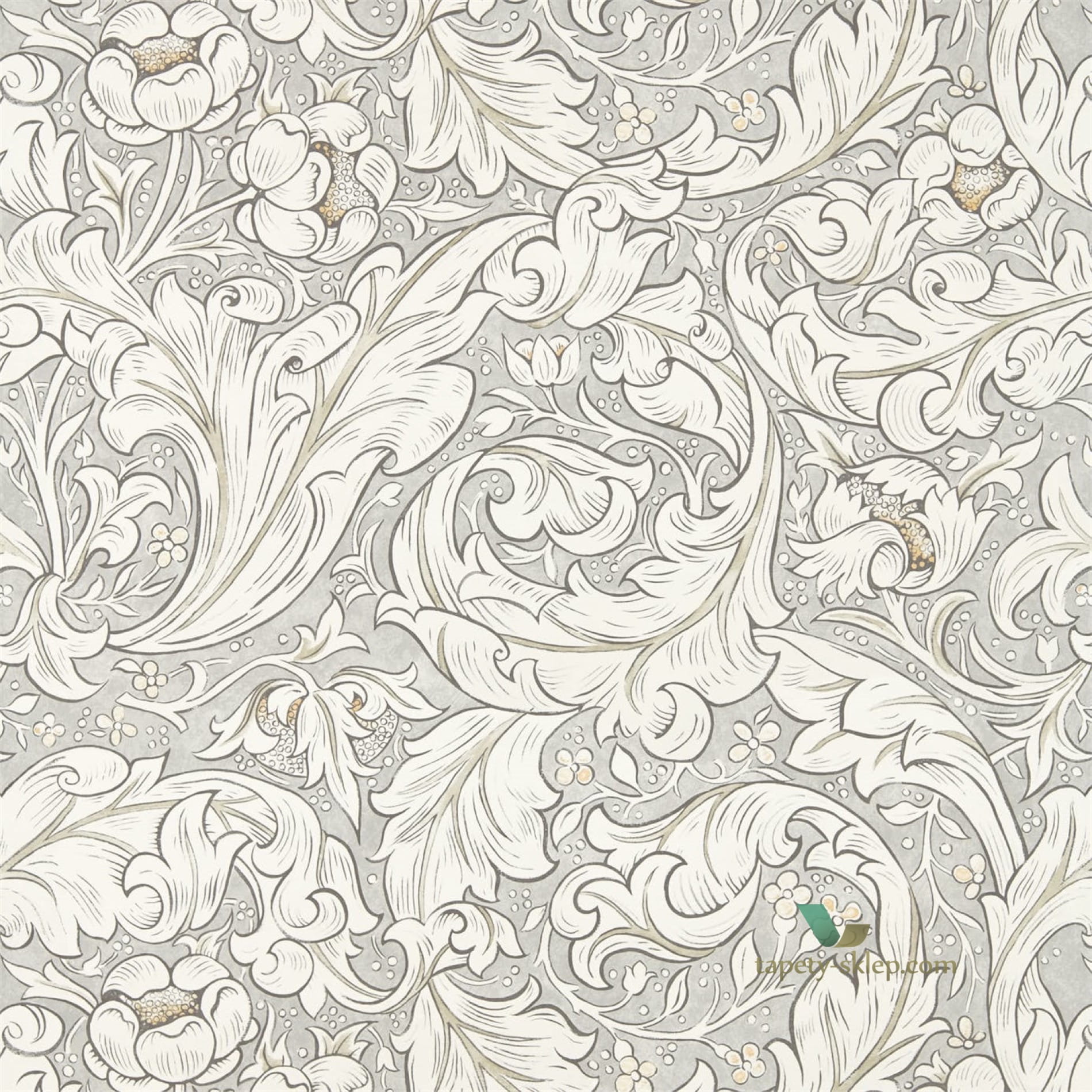 Tapeta Kwiaty I Liście Morris & Co 216050 Bachelors Button Pure