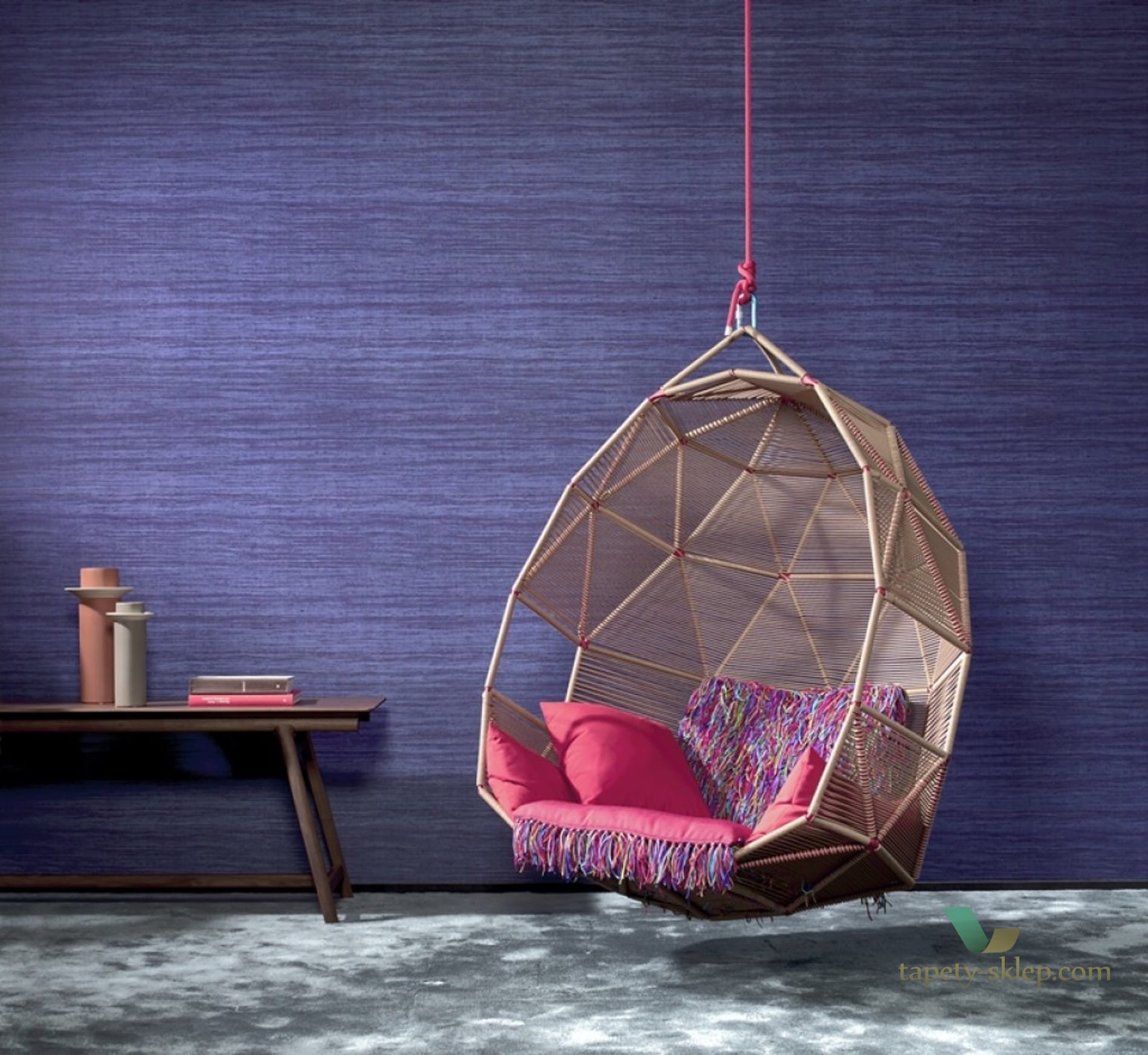 Tapeta imitująca płótno jedwabne Arte Tasar 72036 Expedition