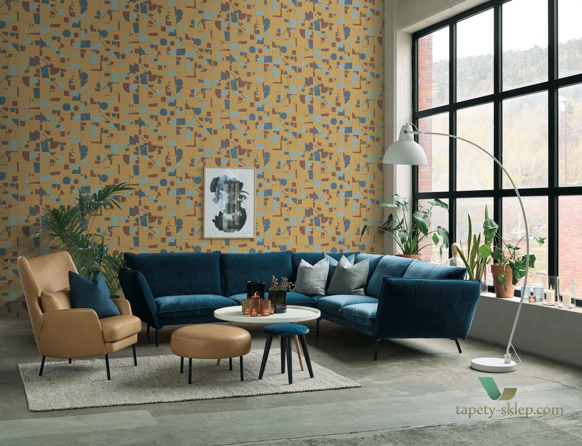 Tapeta J&V 24005 Composizione Composition A Tribute To Kandinsky