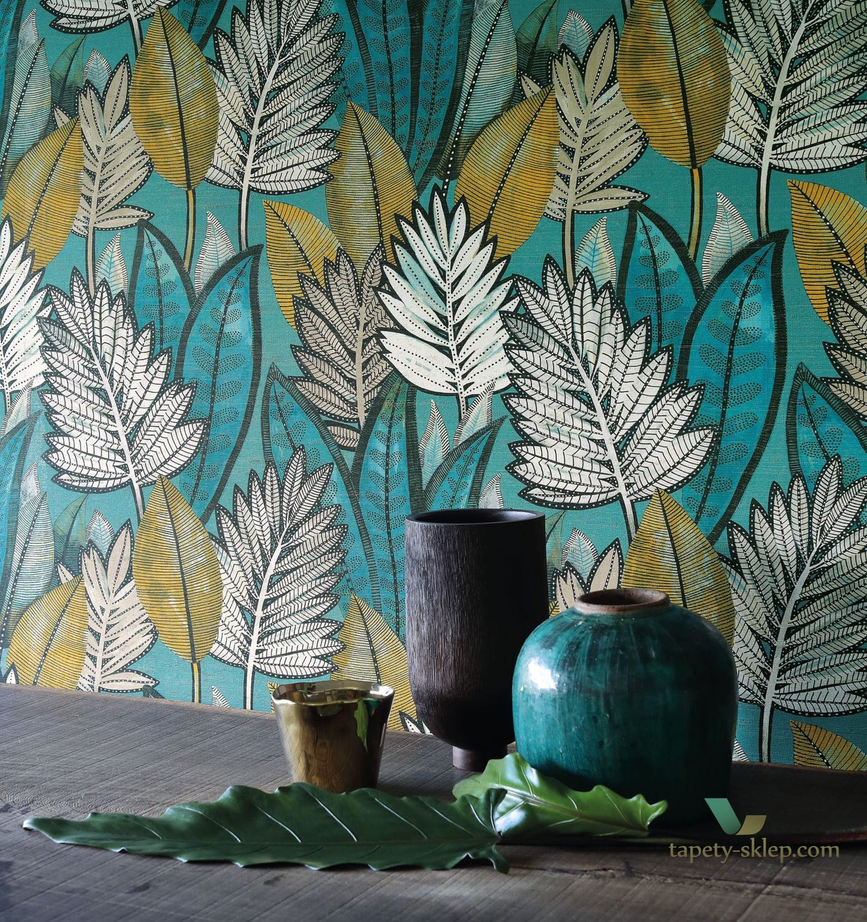 Tapeta w okazałe liście Casamance 74680264 Sabal Manille