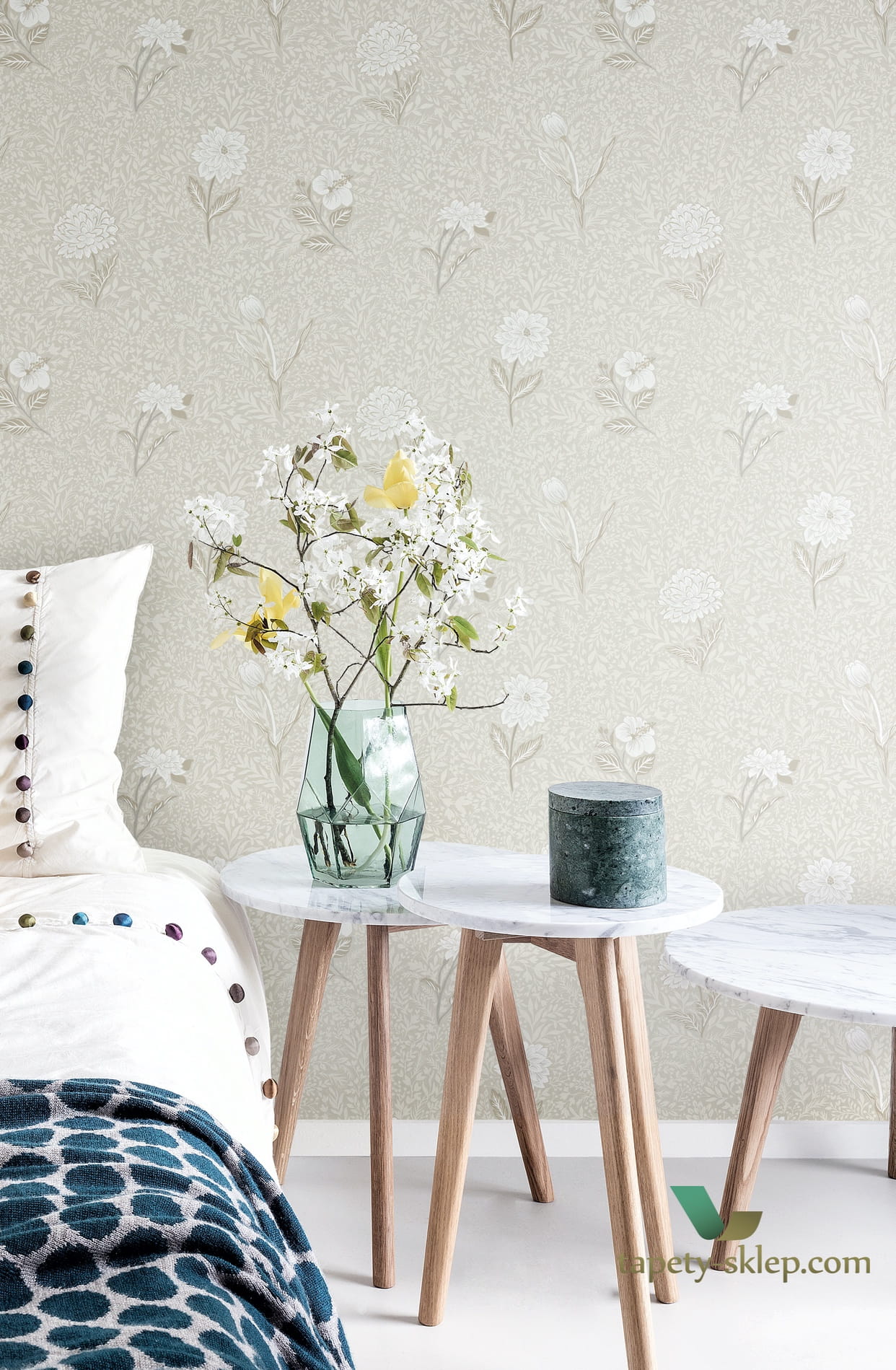 Tapeta roślinna OLI301 Dahlia Khroma Olivia