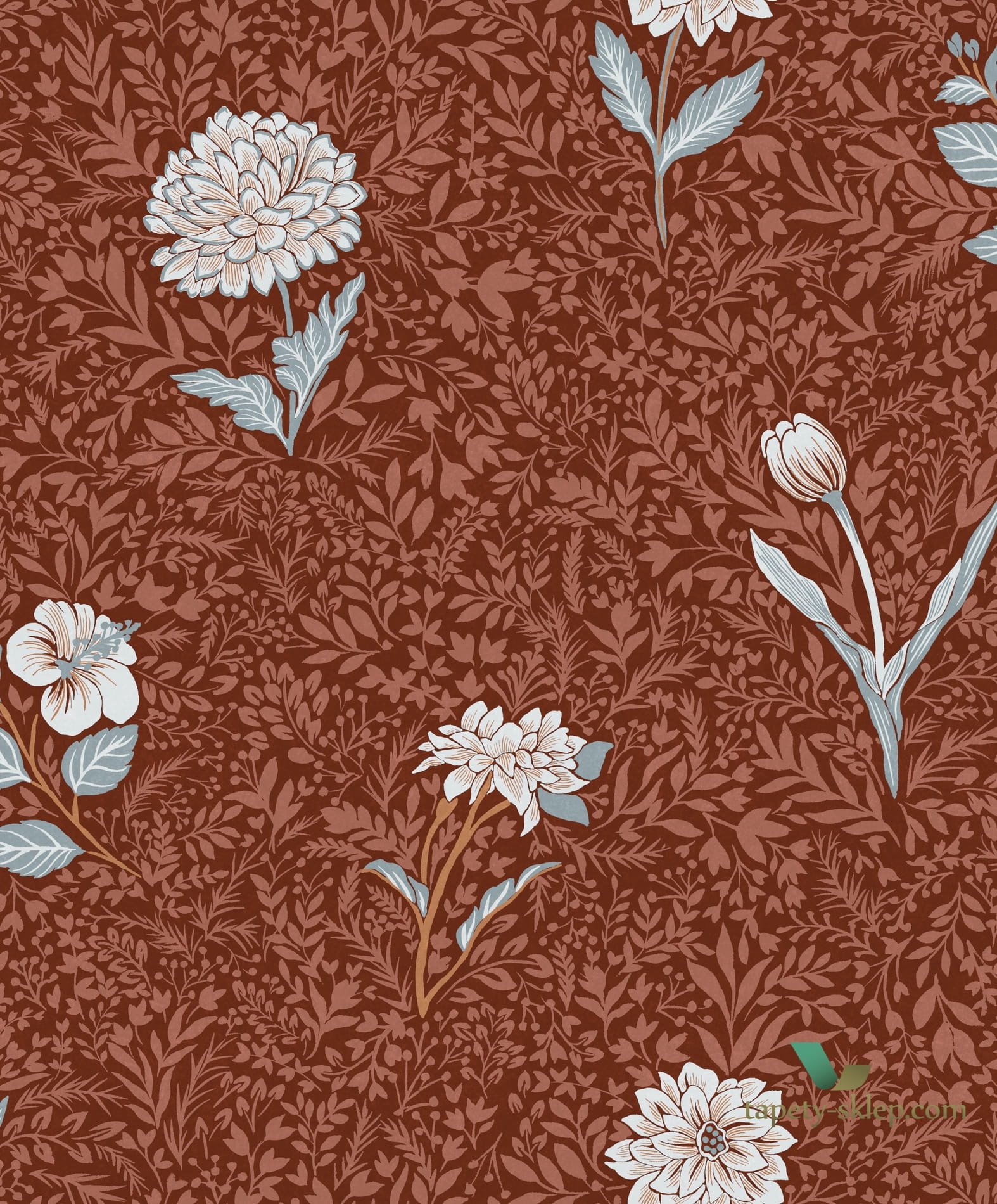 Tapeta roślinna OLI303 Dahlia Khroma Olivia