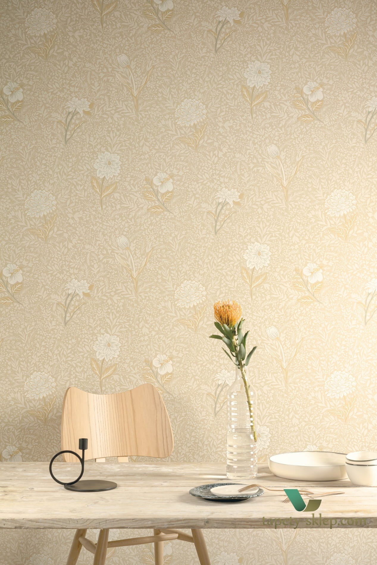Tapeta roślinna OLI304 Dahlia Khroma Olivia