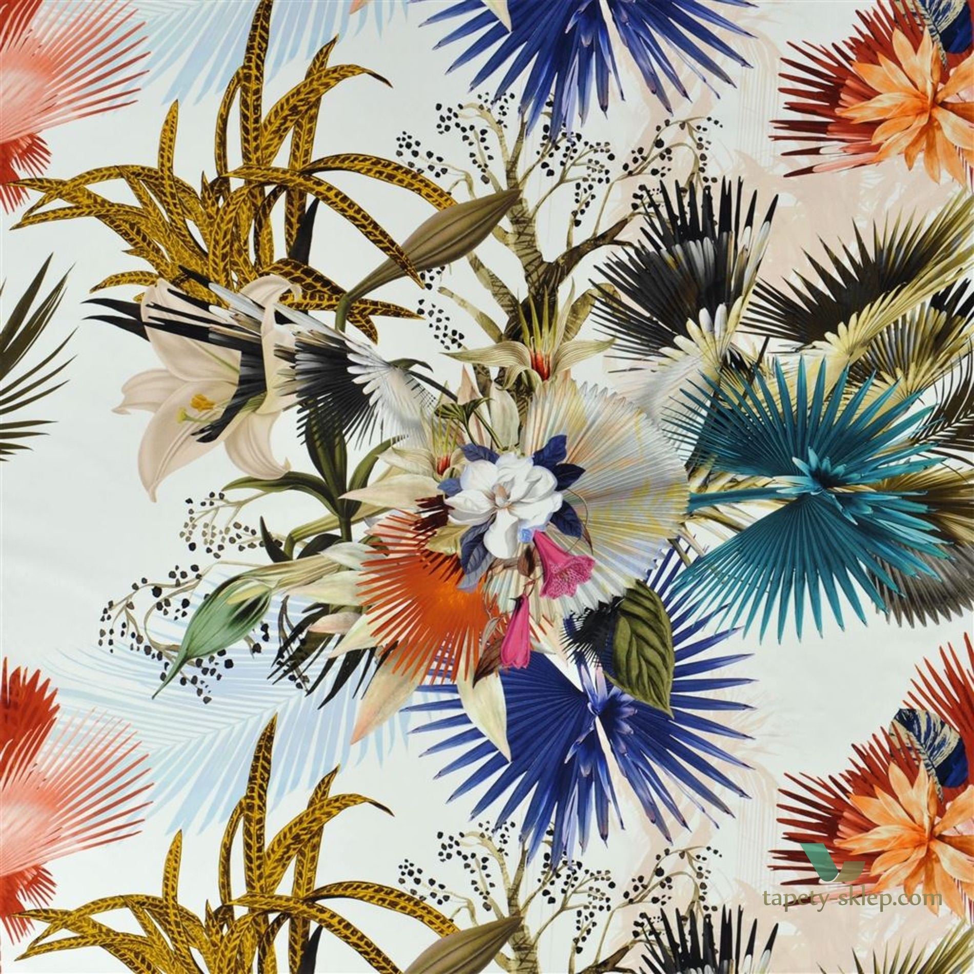 Tkanina Christian Lacroix FCL7052/01 Oiseau de Bengale L'odyssée