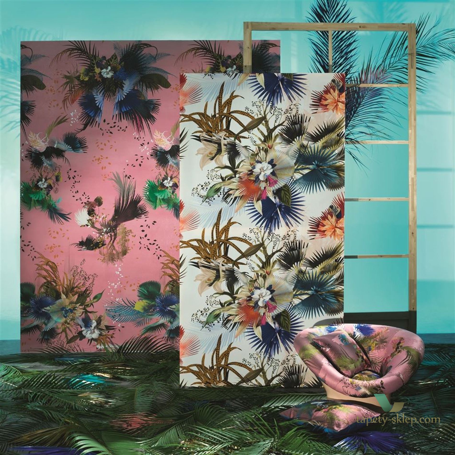Tkanina Christian Lacroix FCL7054/01 Oiseau Fleur L'odyssée