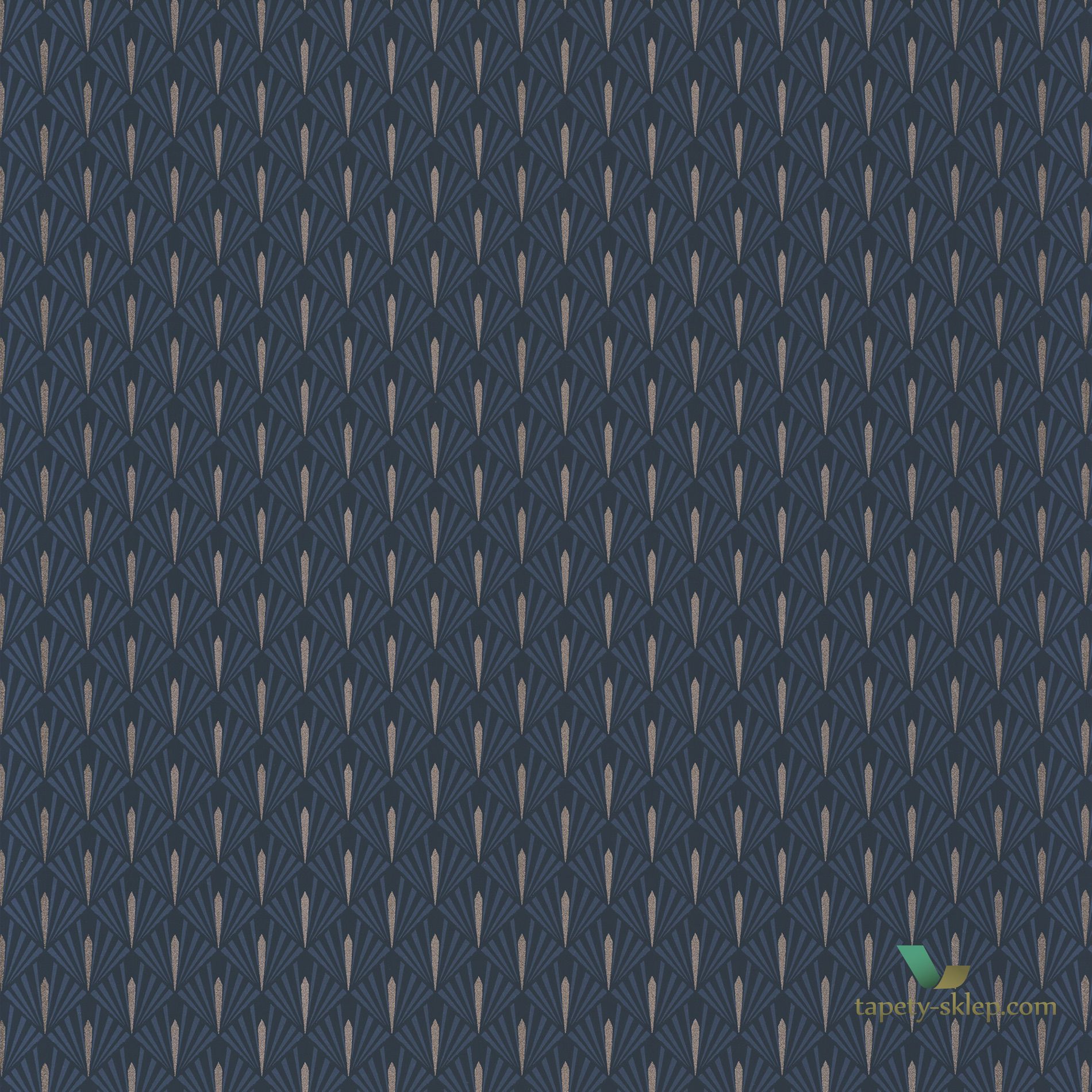 Tapeta w wachlarze art-deco Casamance 73920742 Stein Delta