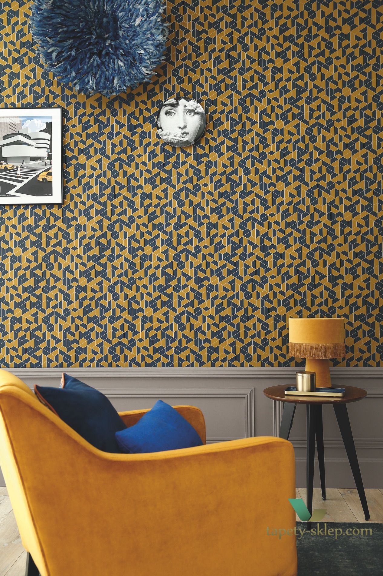 Tapeta geometryczna mozaika Casamance 74580306 Mosaic Delta