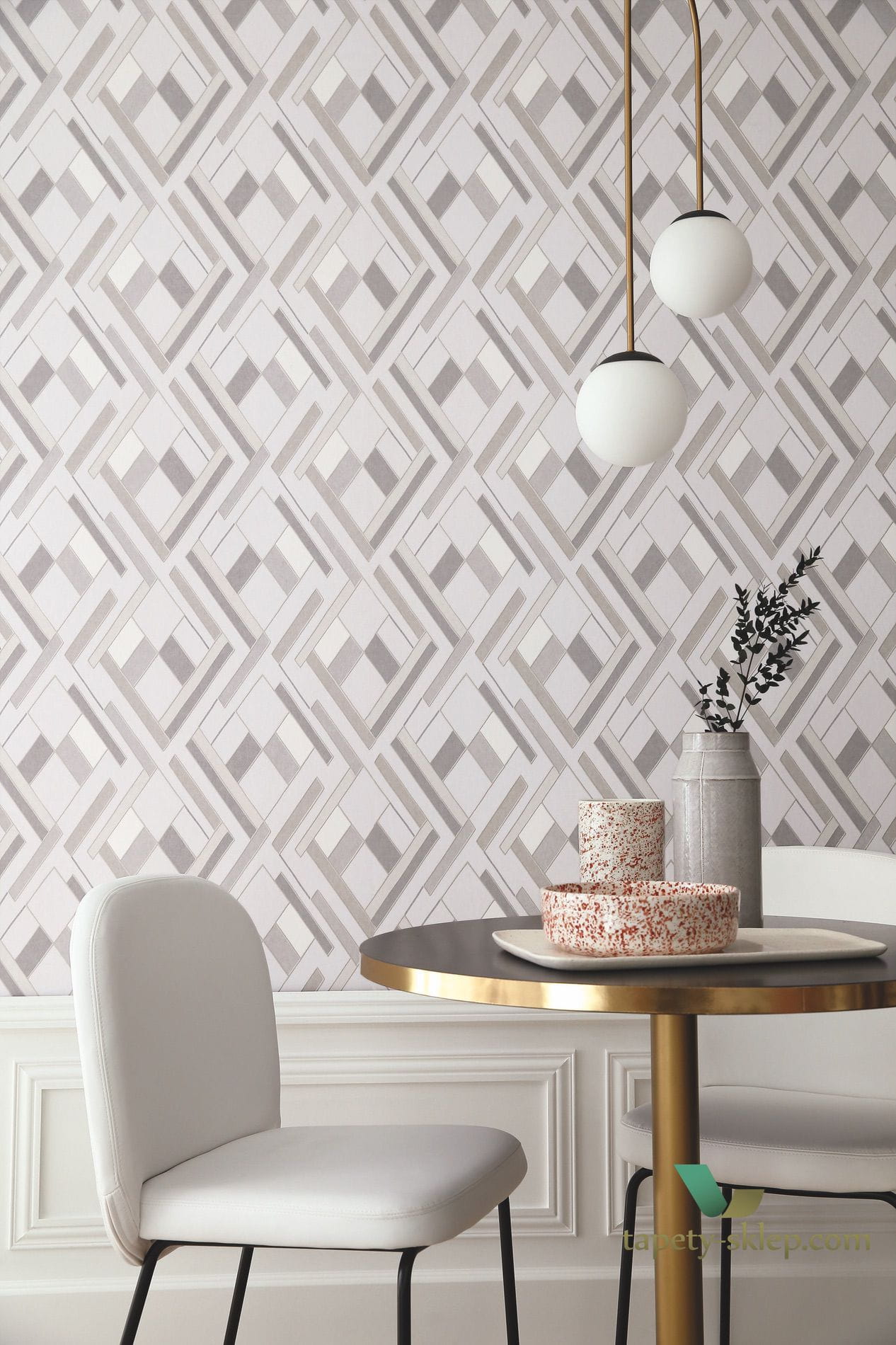 Tapeta geometryczna Casamance 74632445 Shapes Delta