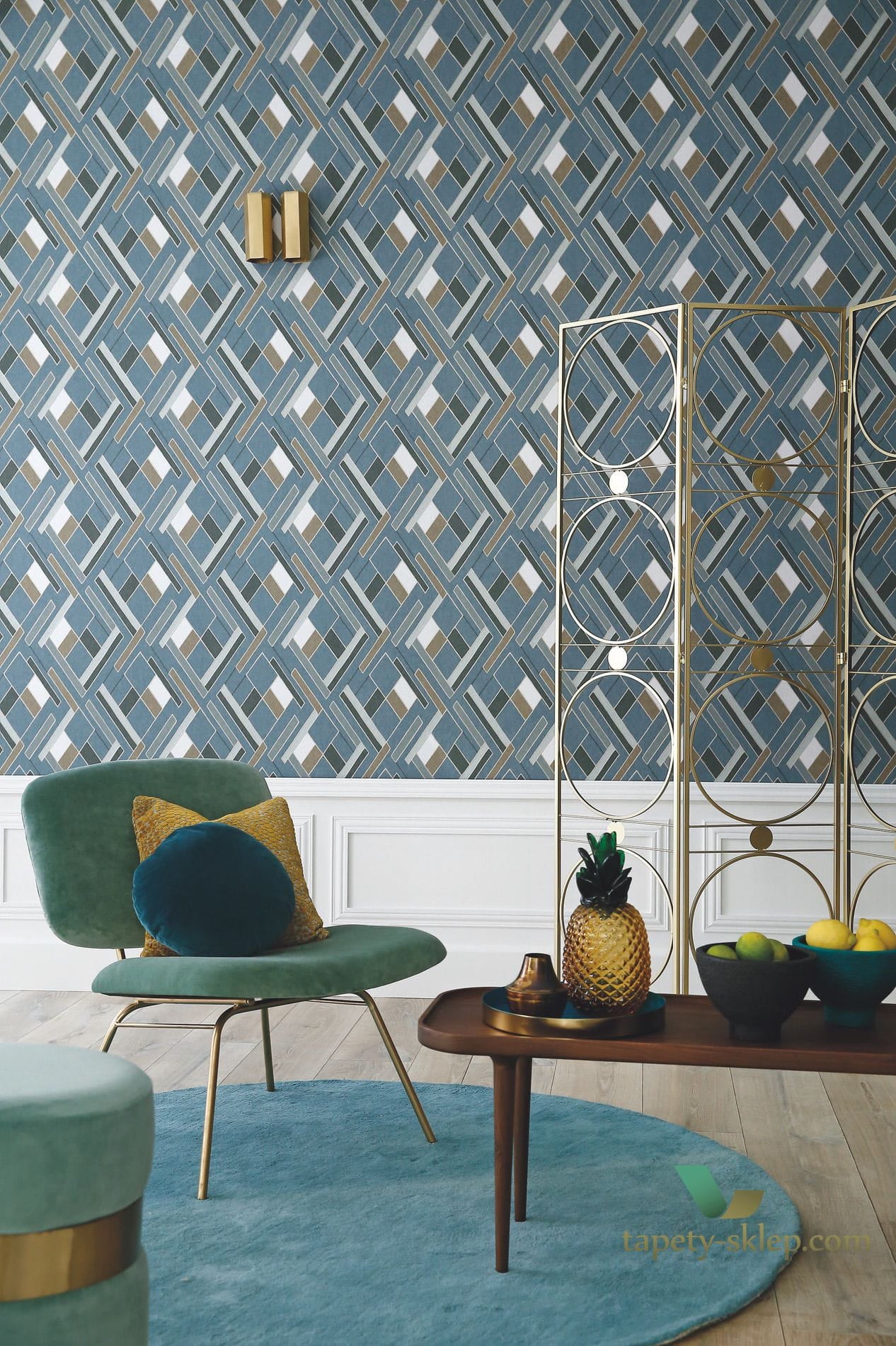 Tapeta geometryczna Casamance 74632445 Shapes Delta