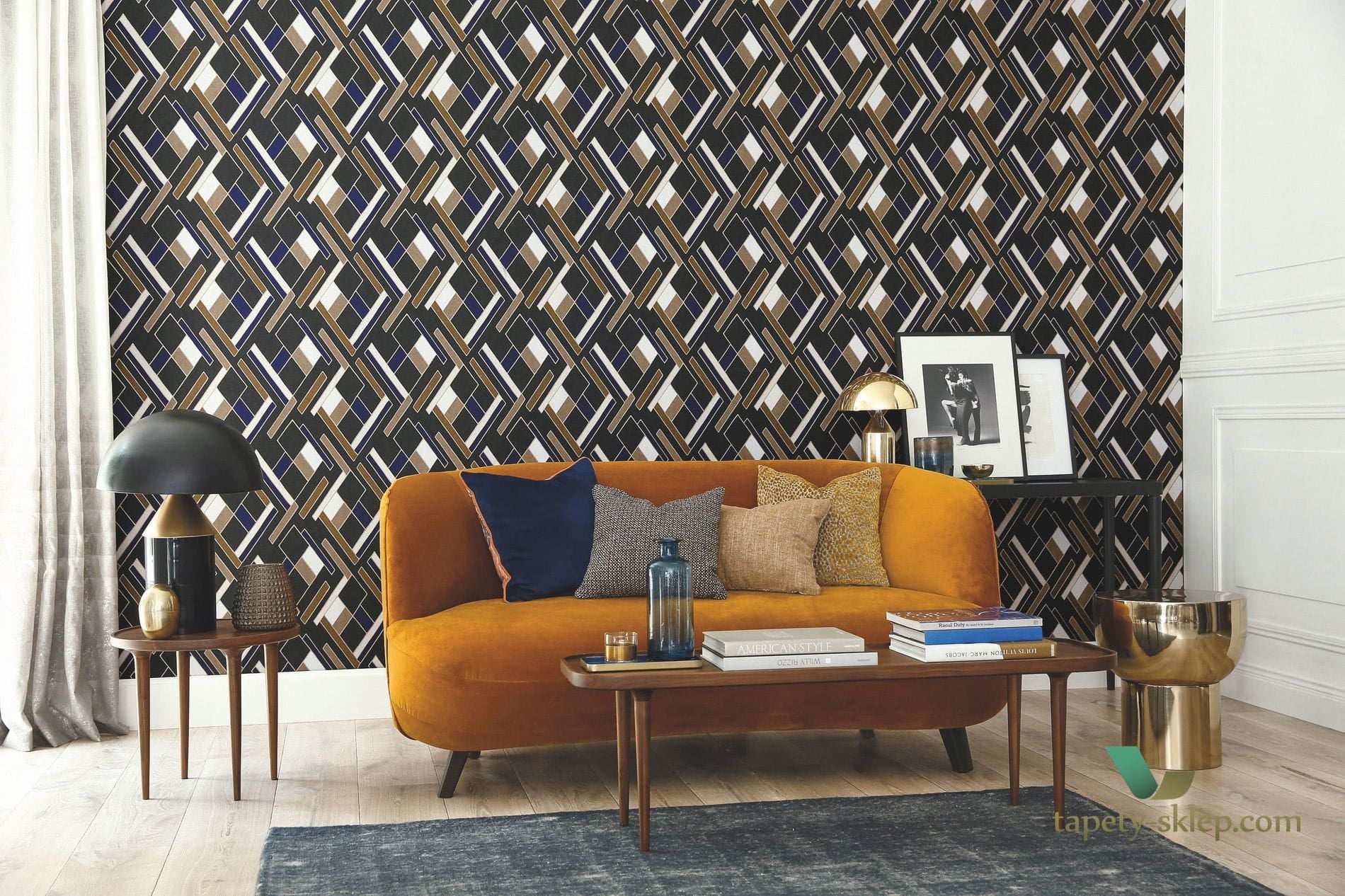 Tapeta geometryczna Casamance 74632445 Shapes Delta