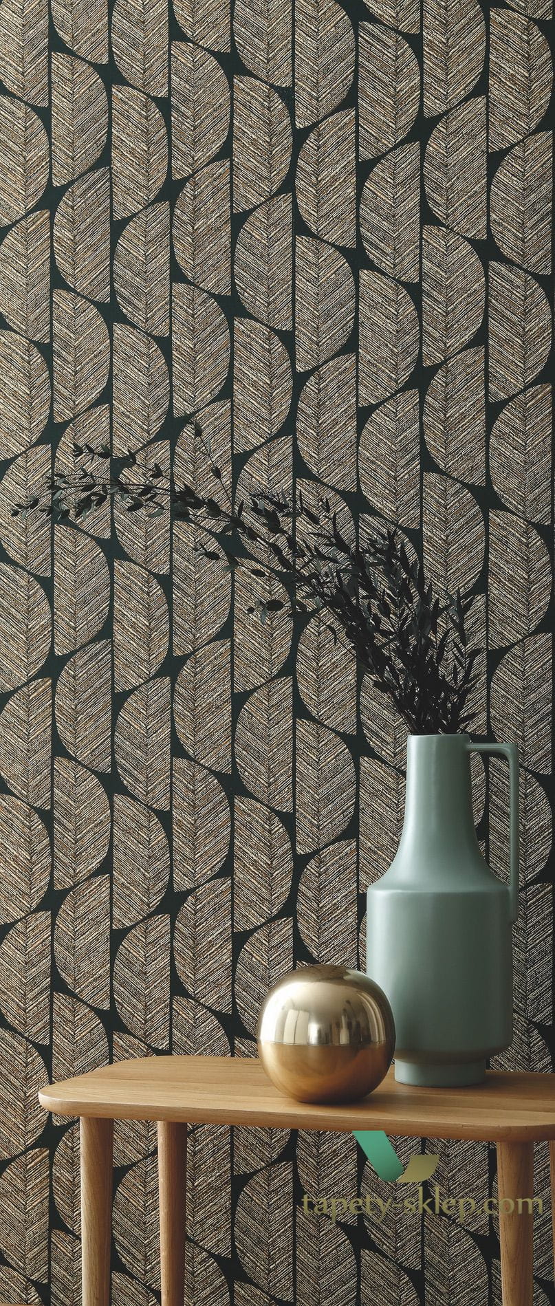 Tapeta z nowoczesnym wzorem Casamance 74721122 Abelia Orphee