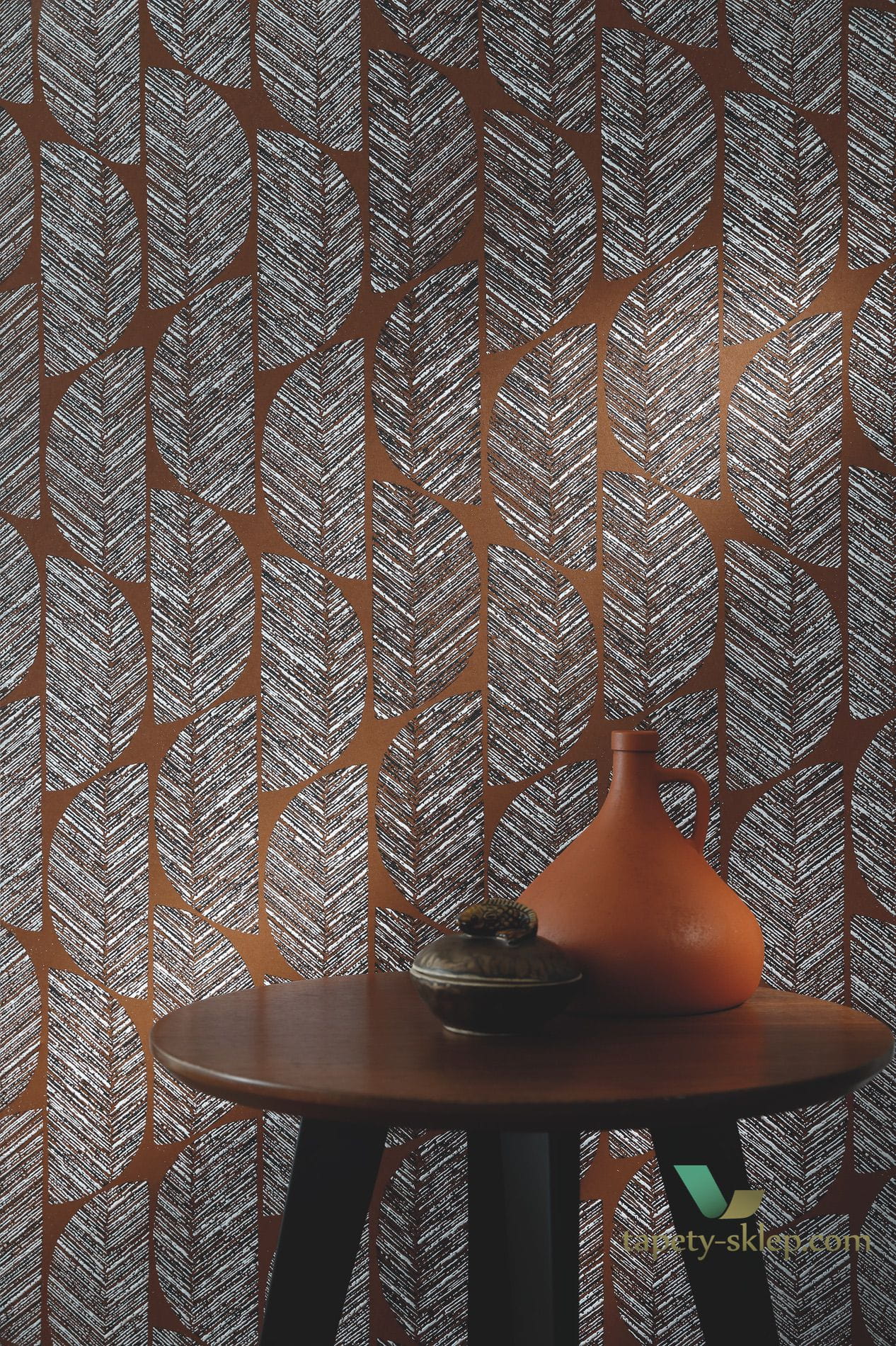 Tapeta z nowoczesnym wzorem Casamance 74721122 Abelia Orphee