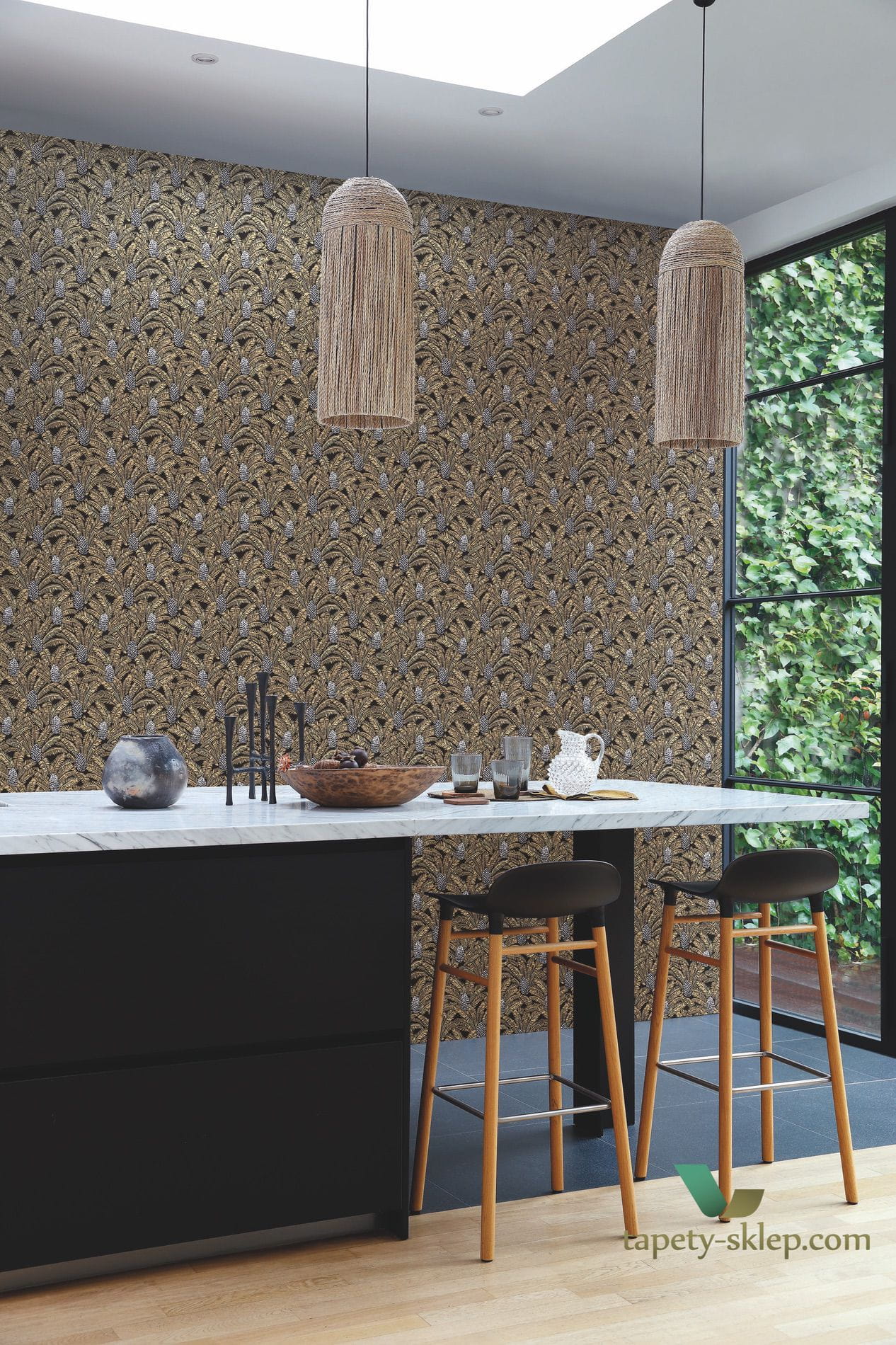 Tapeta palmy Casamance 74742146 Palmeta Orphee