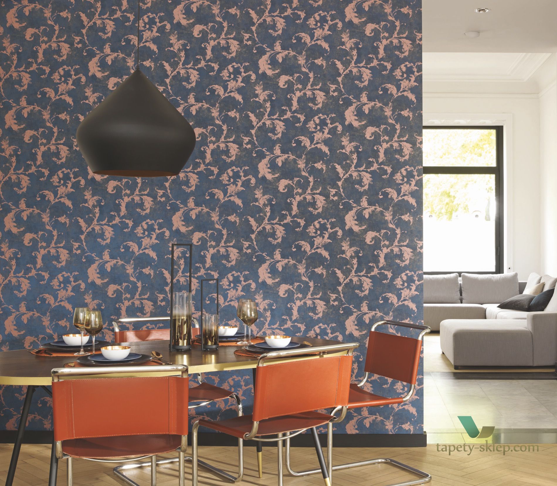 Tapeta ornament Casadeco MTSE80796475 Montsegur