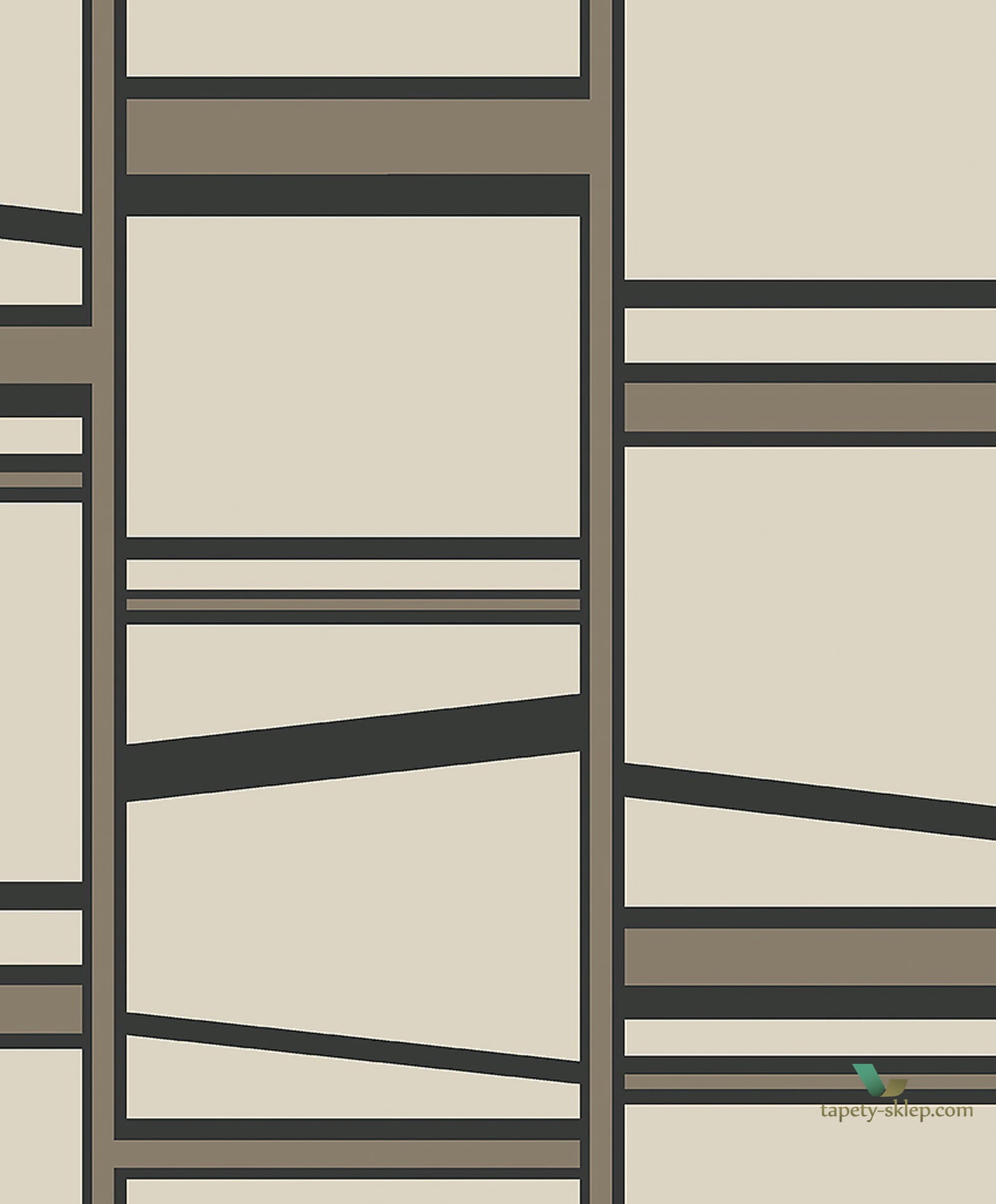 Tapeta z geometrycznym wzorem z geometrycznym wzorem Boras 3055 Madison The Apartment