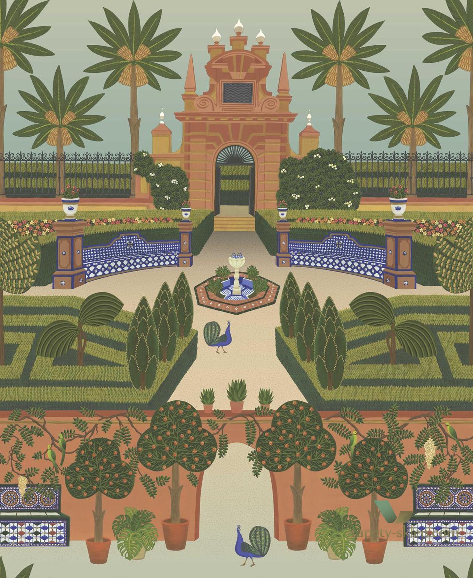 Tapeta Ogród Cole&Son Alcazar Gardens 117/7020 Sevilla