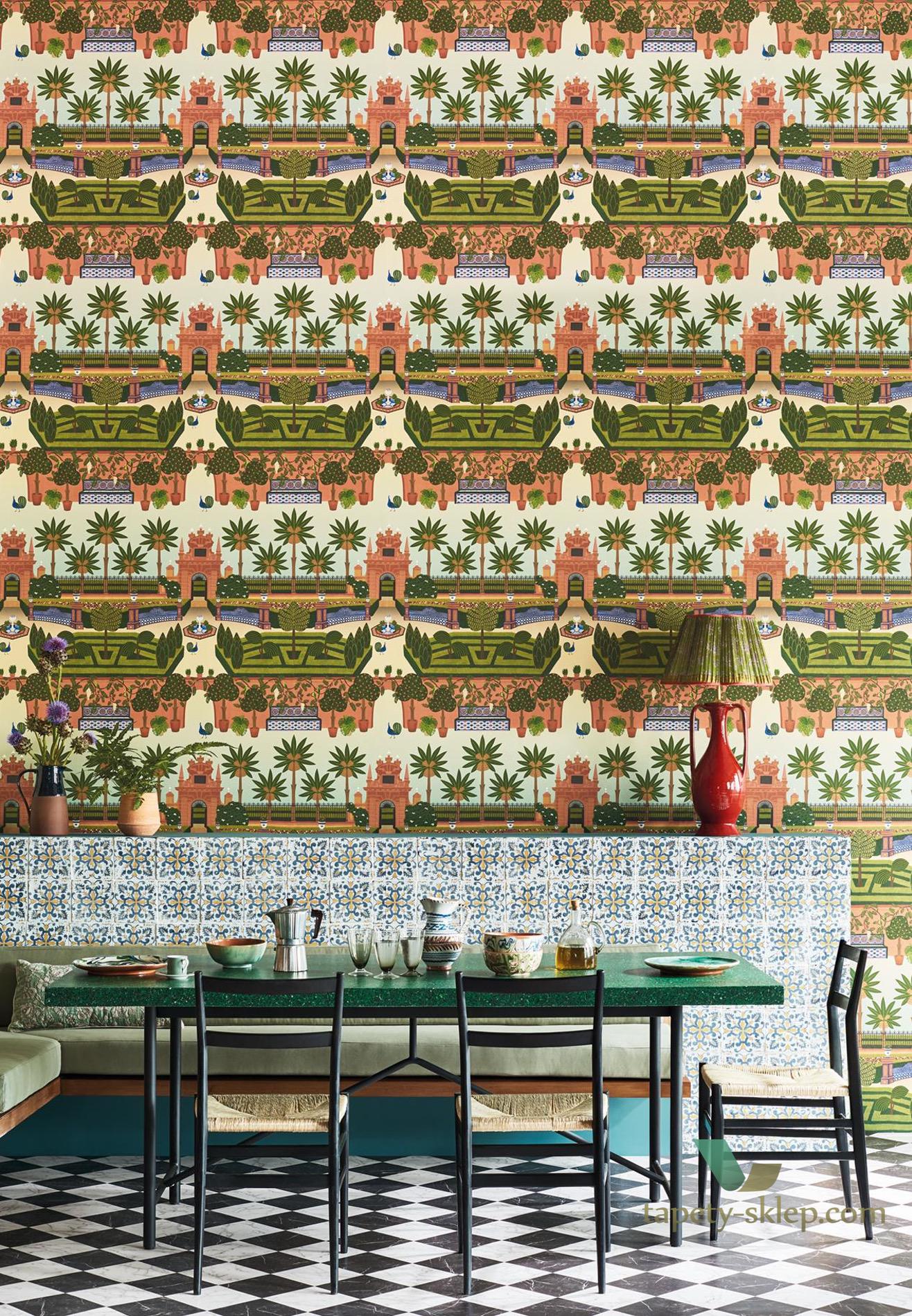 Tapeta Ogród Cole&Son Alcazar Gardens 117/7020 Sevilla