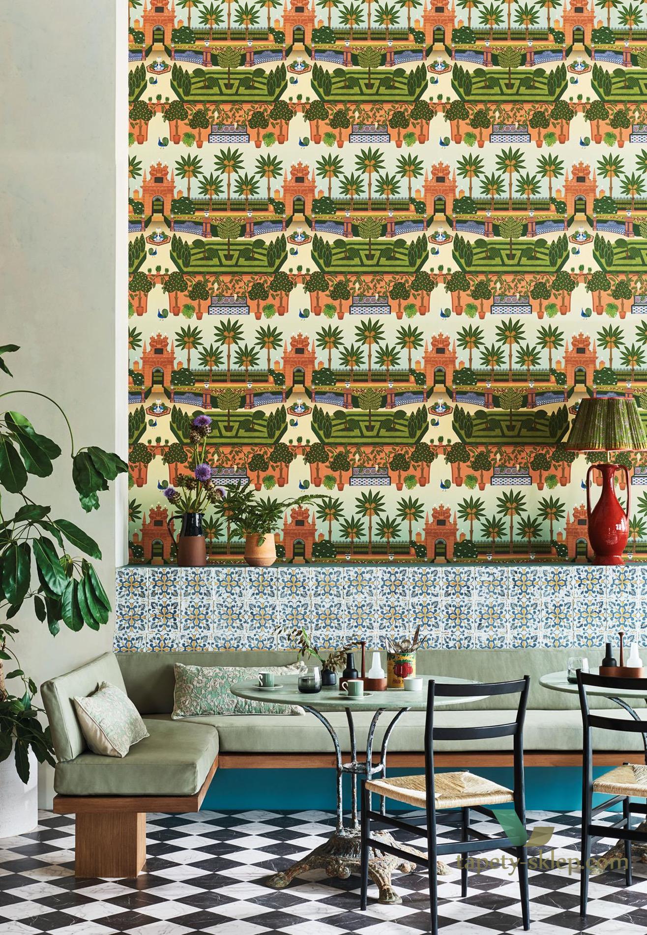 Tapeta Ogród Cole&Son Alcazar Gardens 117/7020 Sevilla