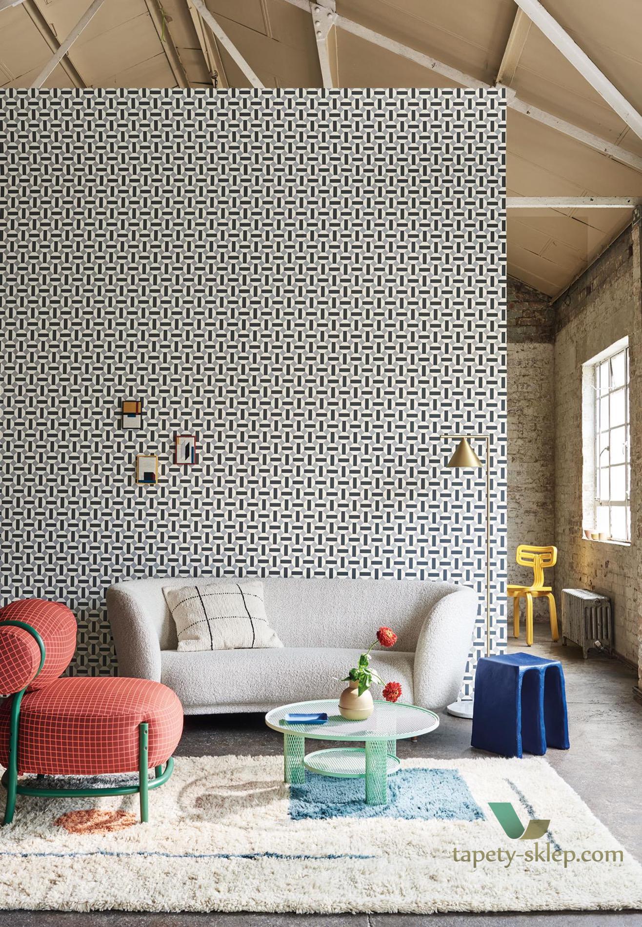 Tapeta Geometryczna Mozaika Cole&Son Alicatado 117/12039 Sevilla
