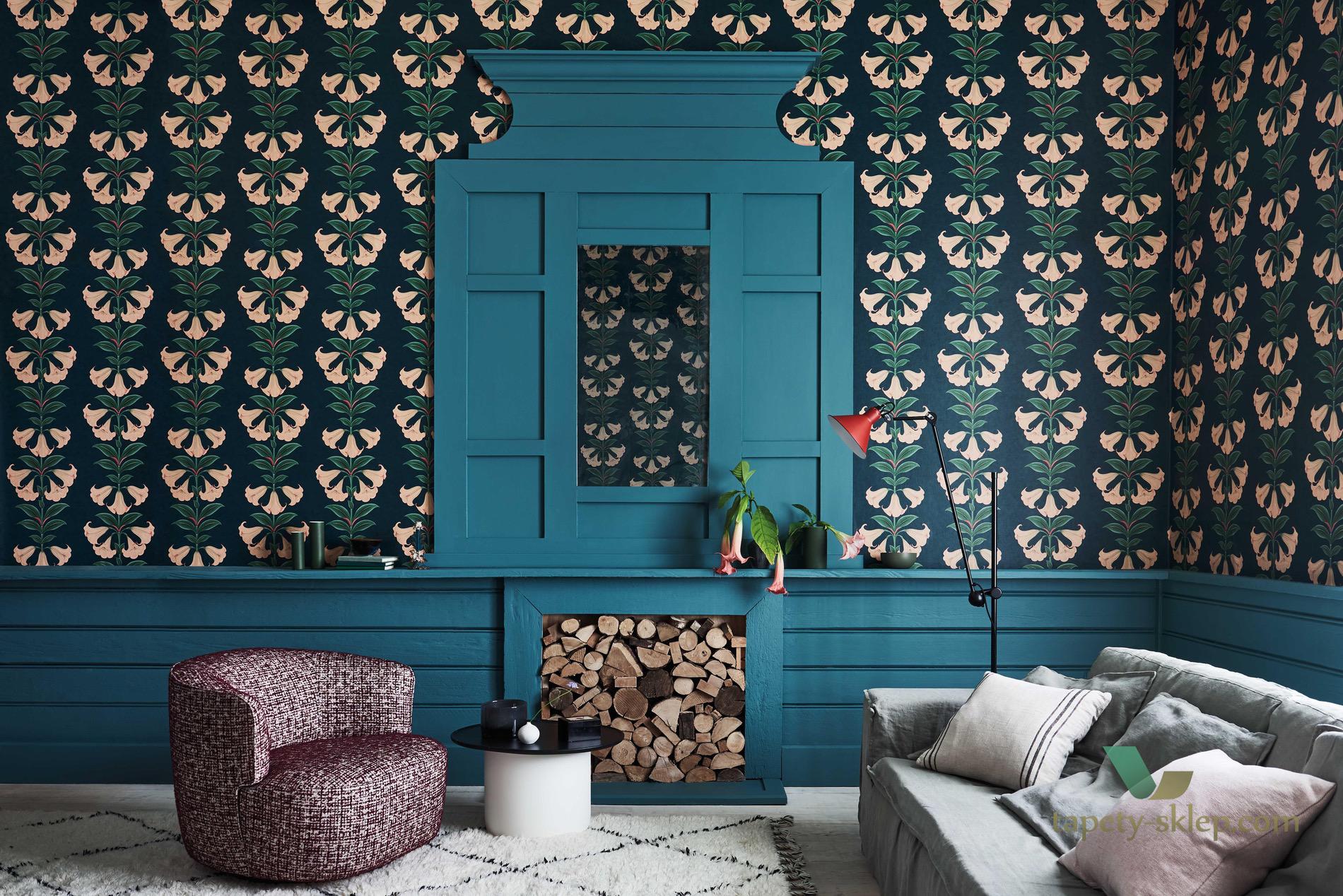 Tapeta Kwiaty Cole&Son Angel's Trumpet 117/3006 Sevilla