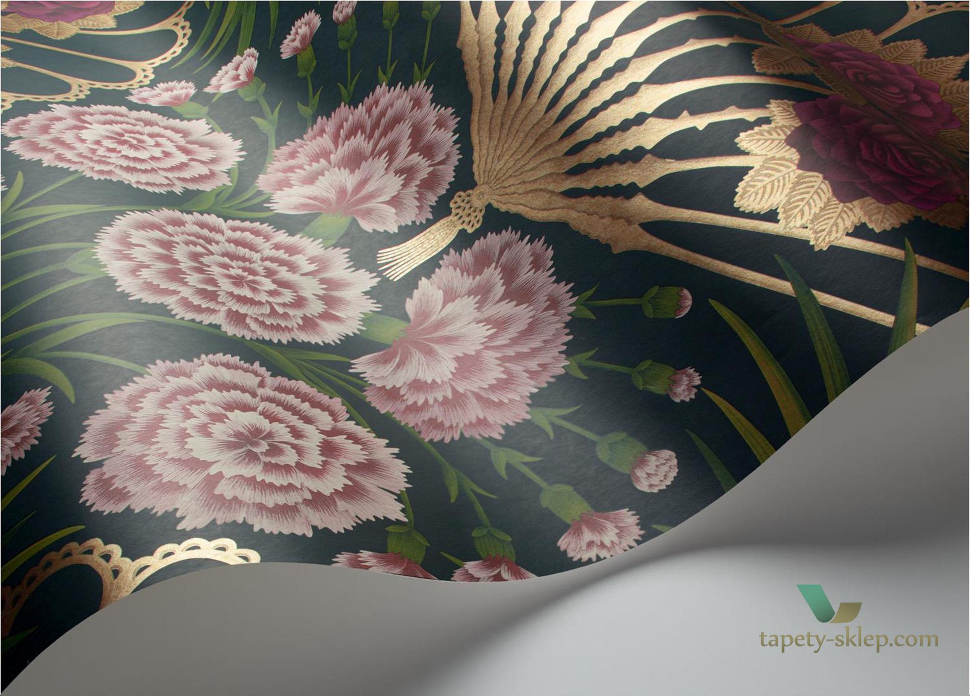 Tapeta Kwiatowe Wachlarze Cole&Son Flamenco Fan 117/14044 Sevilla