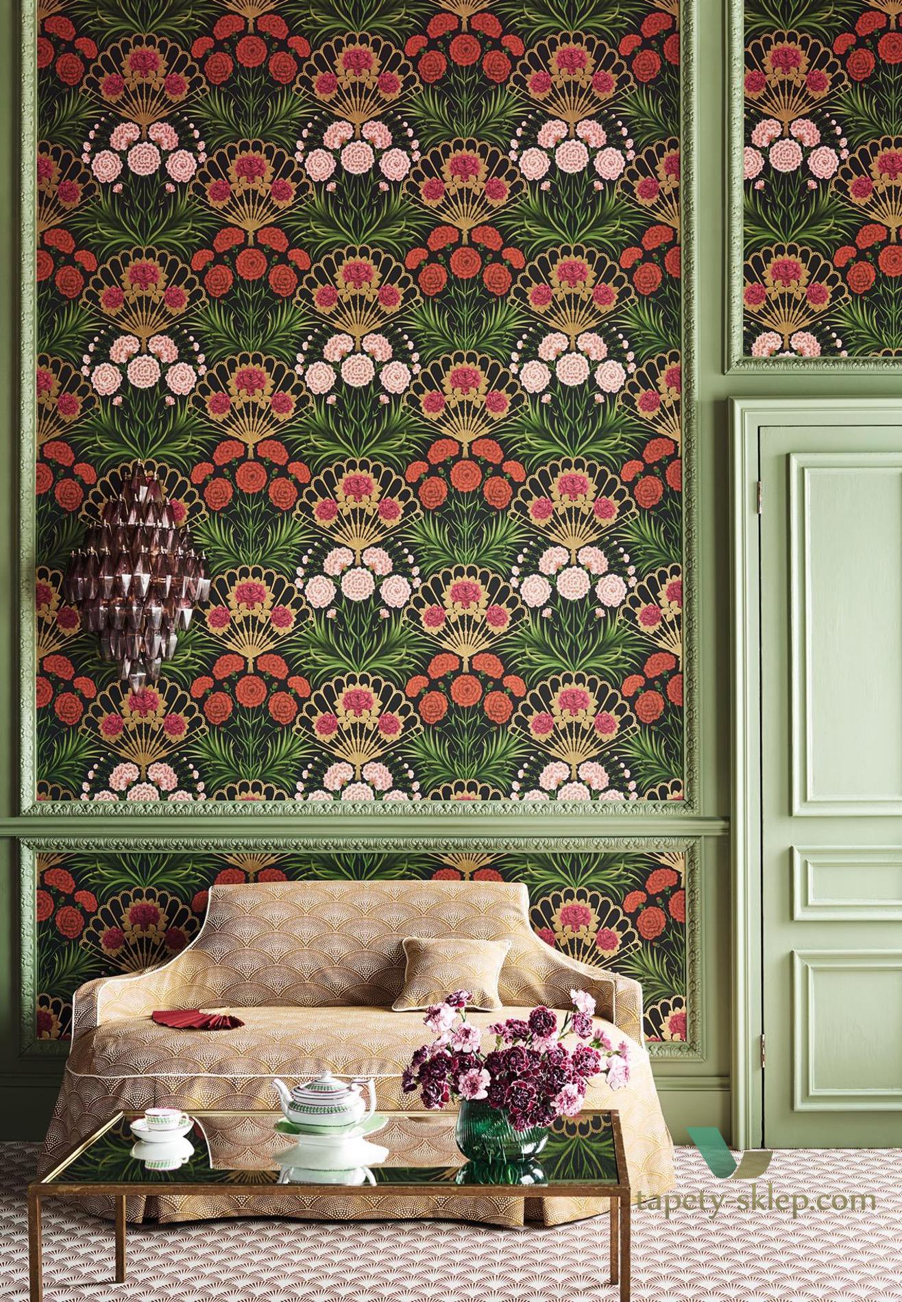 Tapeta Kwiatowe Wachlarze Cole&Son Flamenco Fan 117/14045 Sevilla