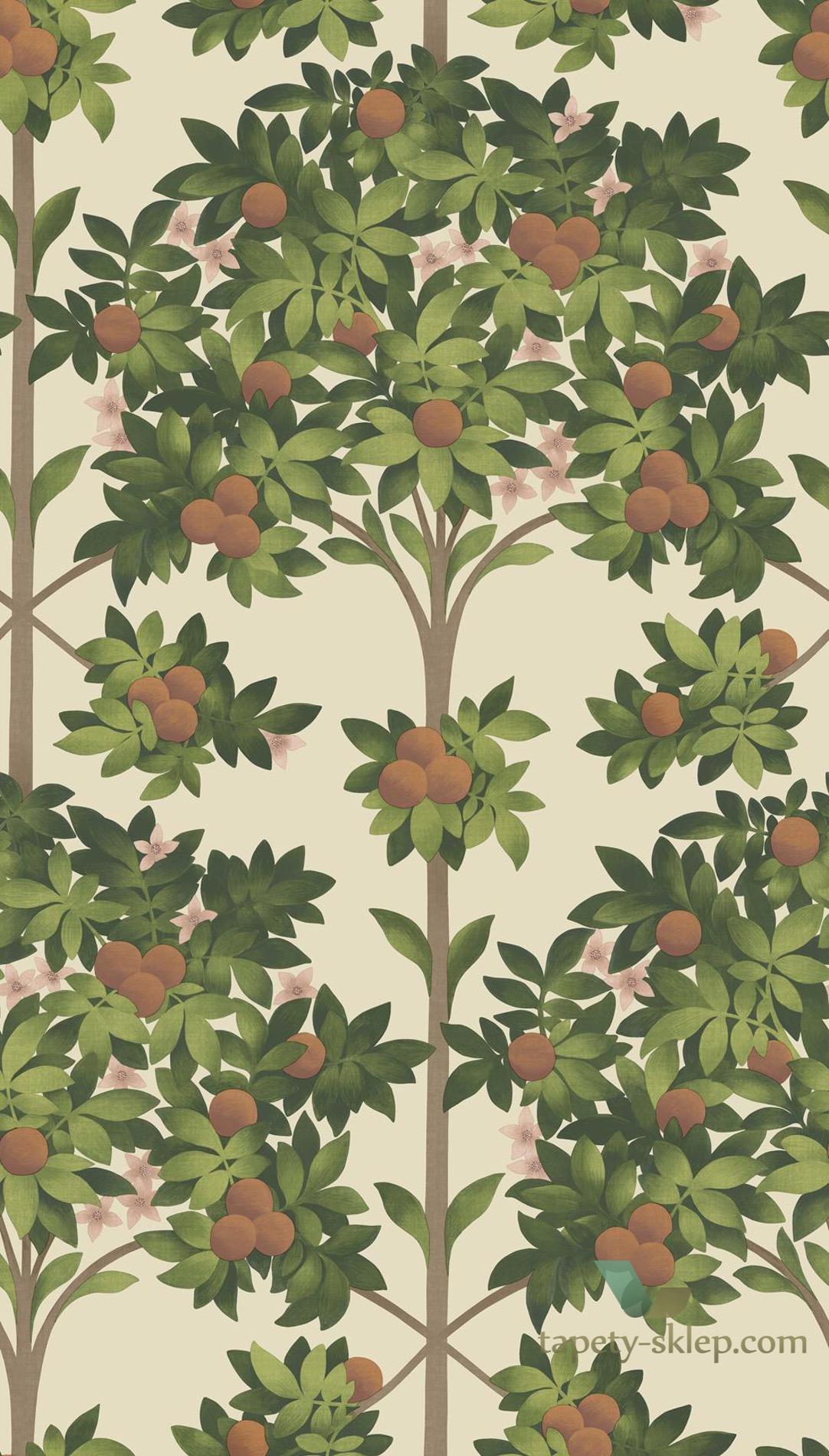 Tapeta Drzewa Owoce Cole&Son Orange Blossom 117/1001 Sevilla
