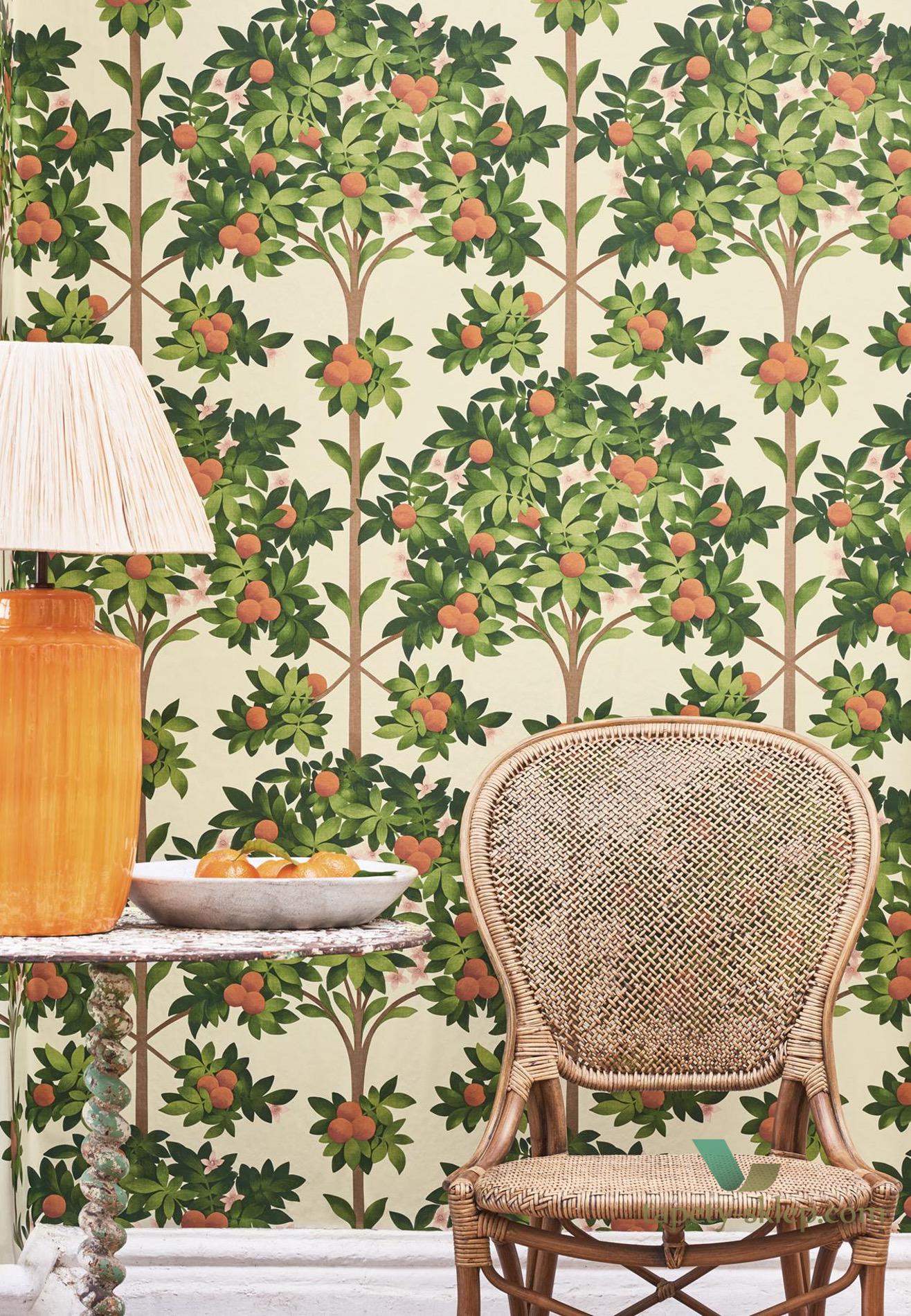 Tapeta Drzewo Pomarańczy Cole&Son Orange Blossom 117/1003 Sevilla