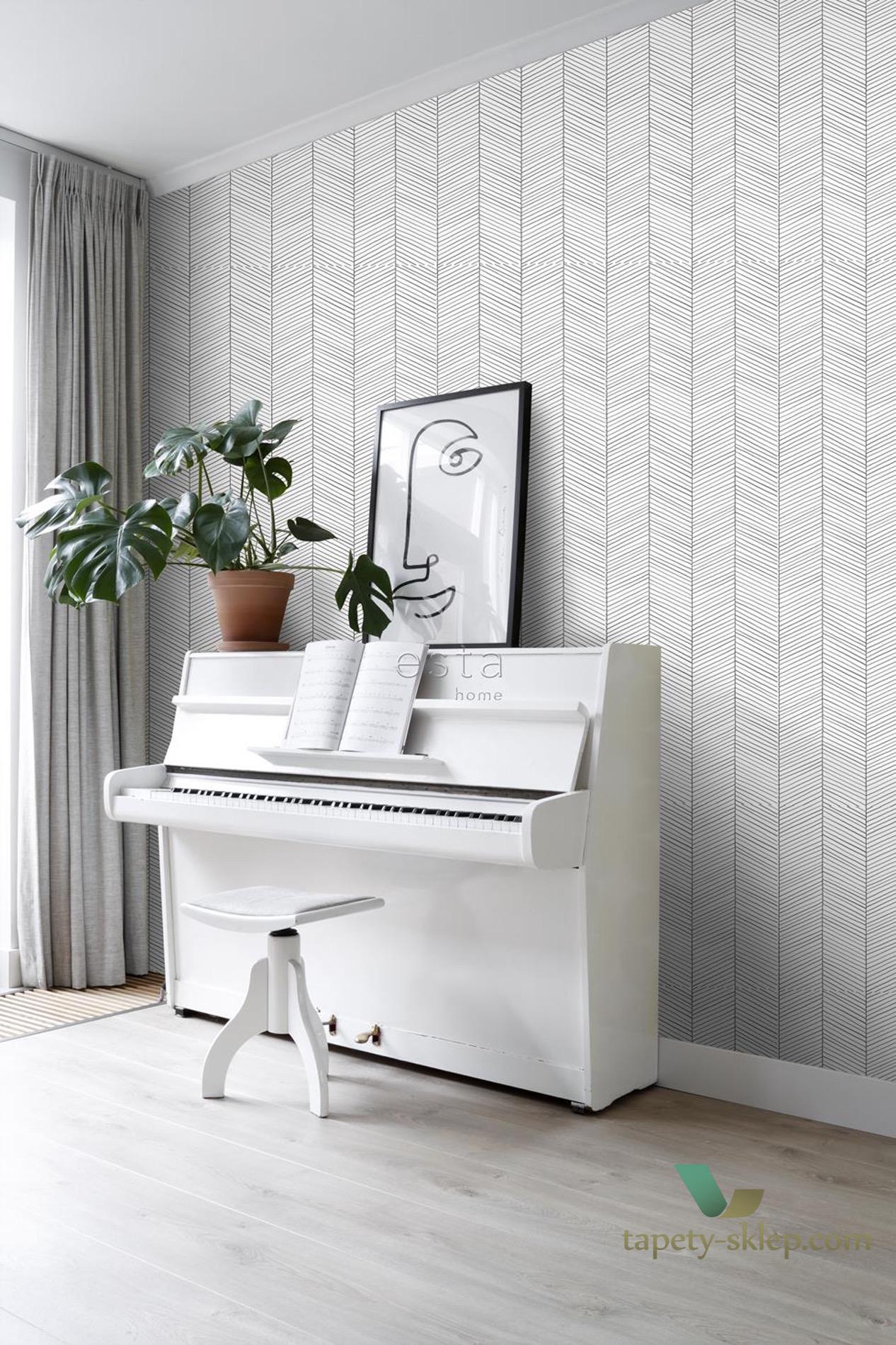 Tapeta w jodełkę Esta 139106 Scandi Cool
