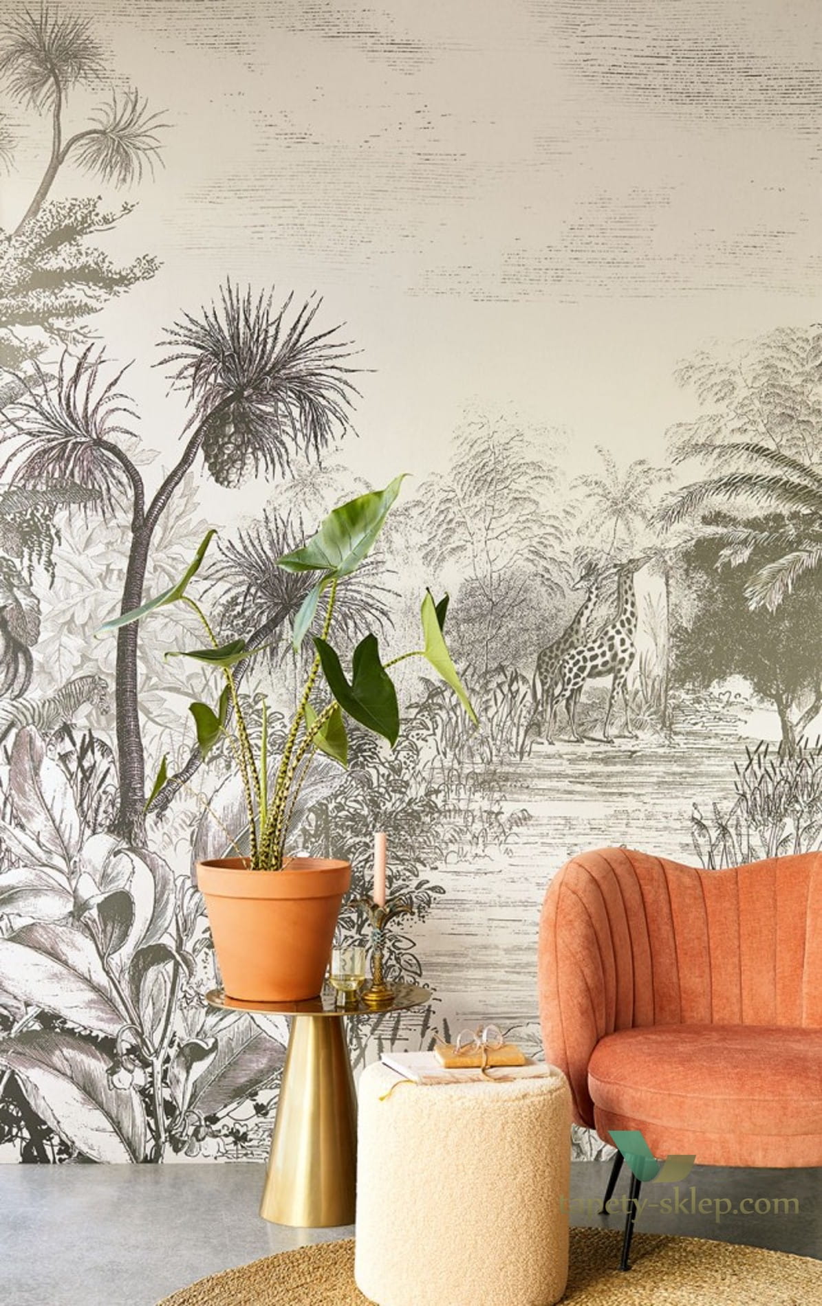 Egzotyczny Mural Eijffinger 300620 Skin Giraffe