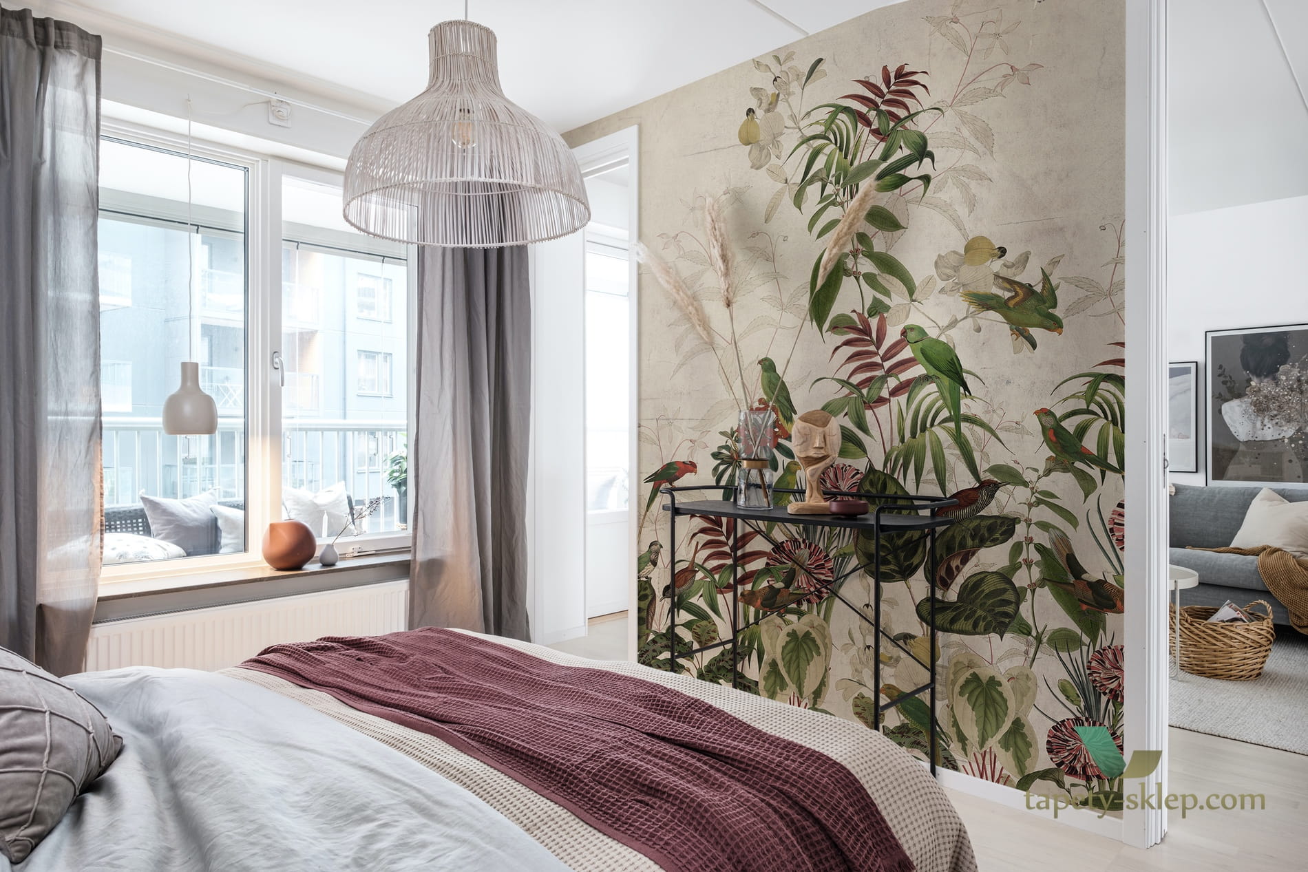 Tapeta Rebel Walls R17151 Vigor Moss & Coral