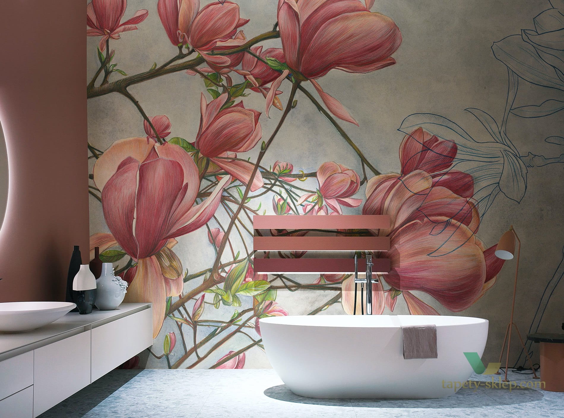 Fototapeta Tecnografica 75776-1 Cristina Iotti: Magnolia in bloom Art Collection