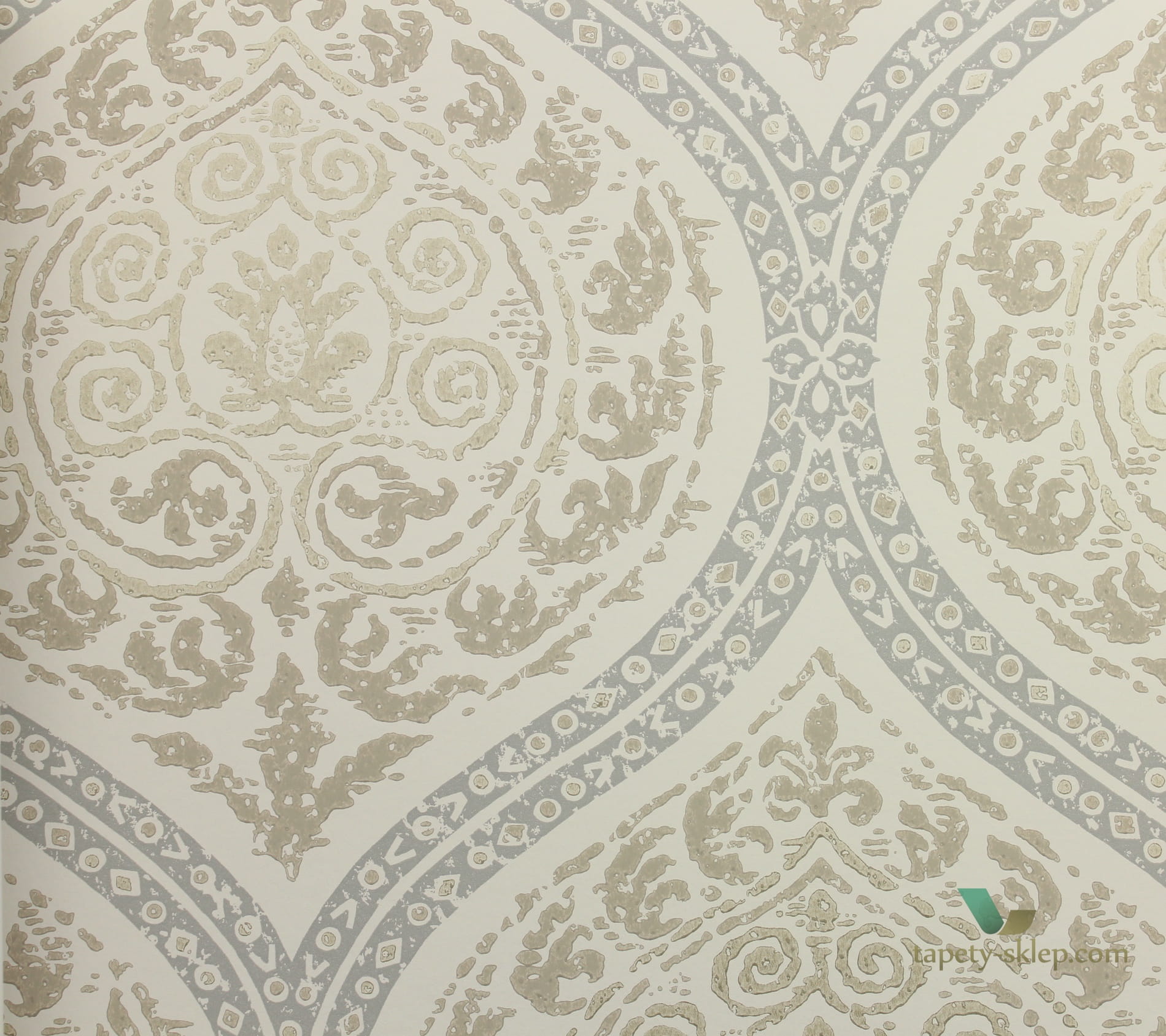 Tapeta ornament Sanderson 216755 Madurai Caspian