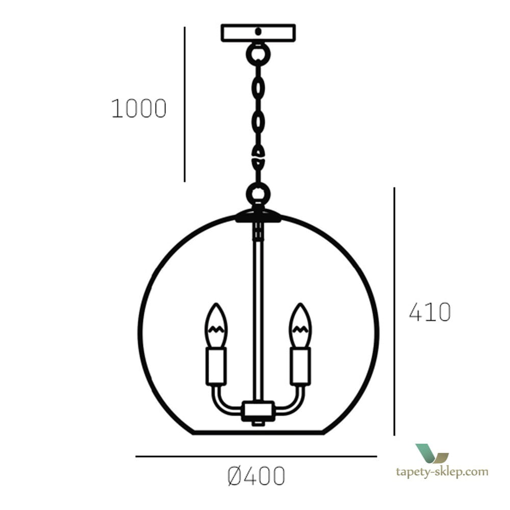 Lampa Prague P04974CH Cosmo Light